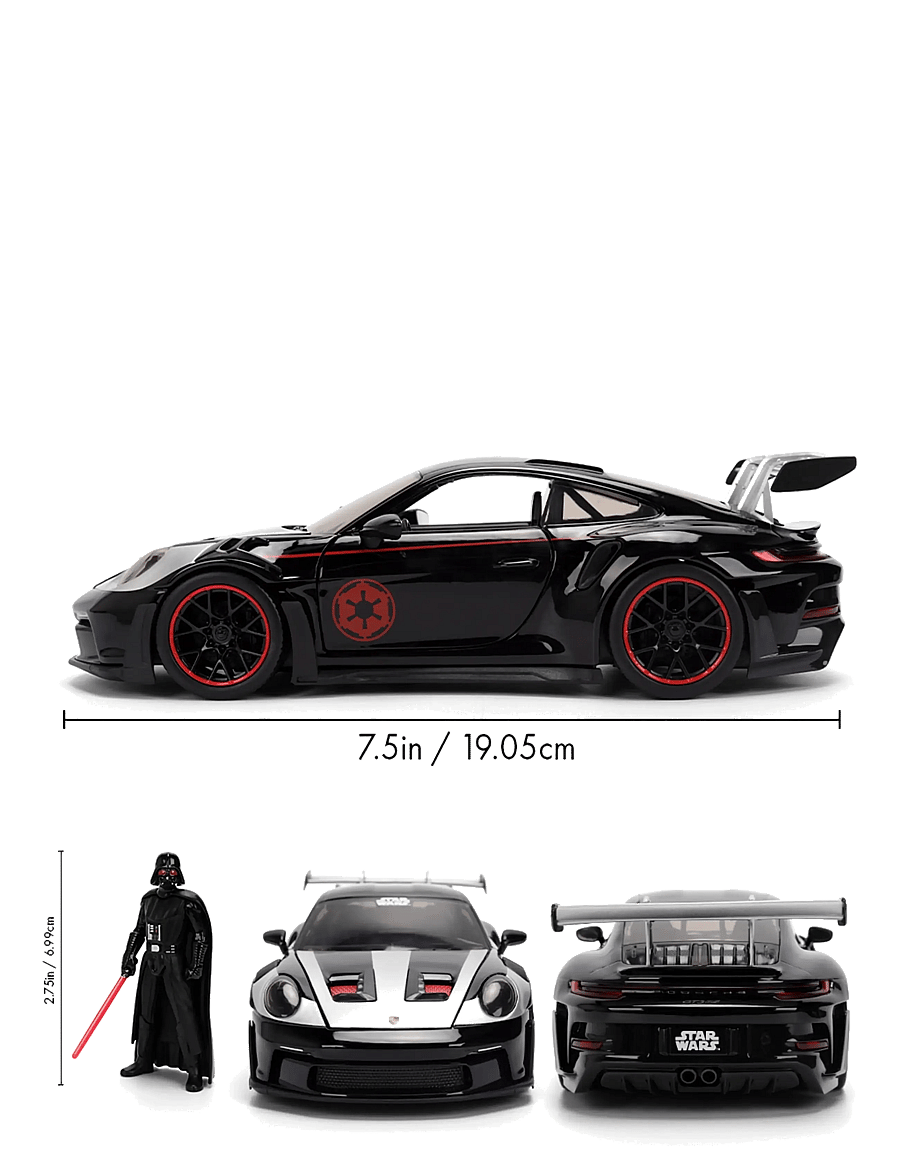 Jada Toys - Star Wars Darth Vader Porsche 911 1:24 - speelgoedauto's - multi coloured - 3