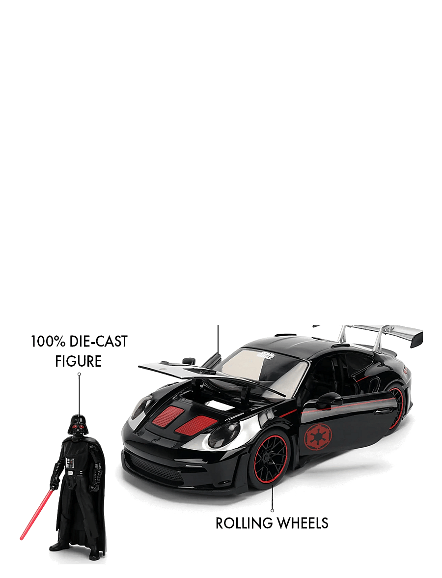 Jada Toys - Star Wars Darth Vader Porsche 911 1:24 - speelgoedauto's - multi coloured - 4