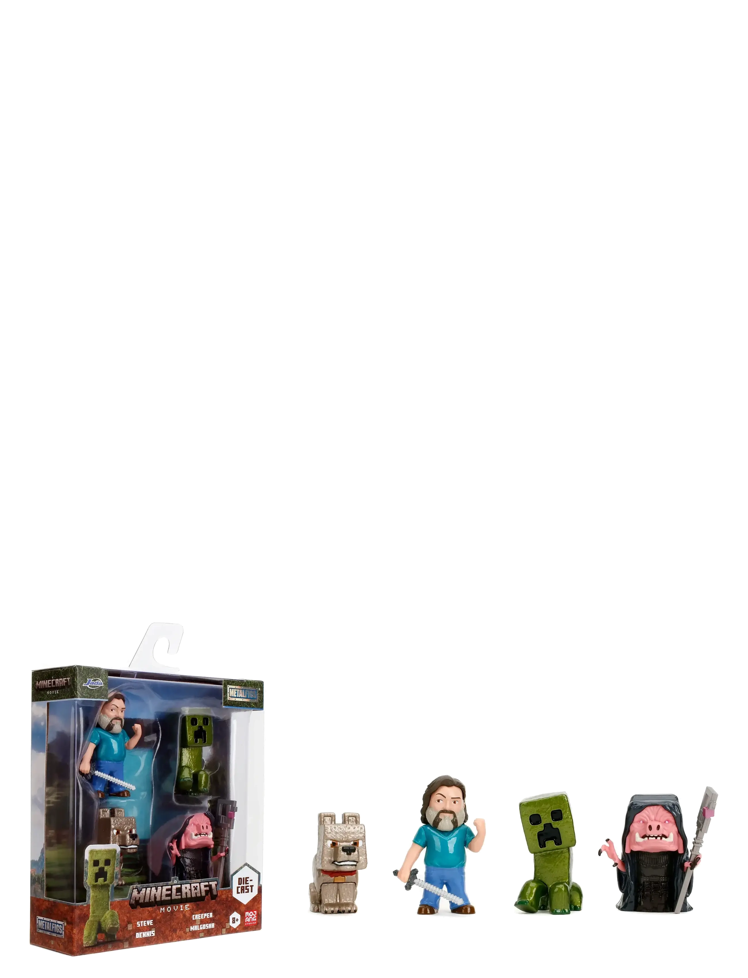 Jada Toys - Jada Toys A Minecraft Movie 4-Pack Figures, 2,5" - personnages de films et de contes de fées - multicolor - 1