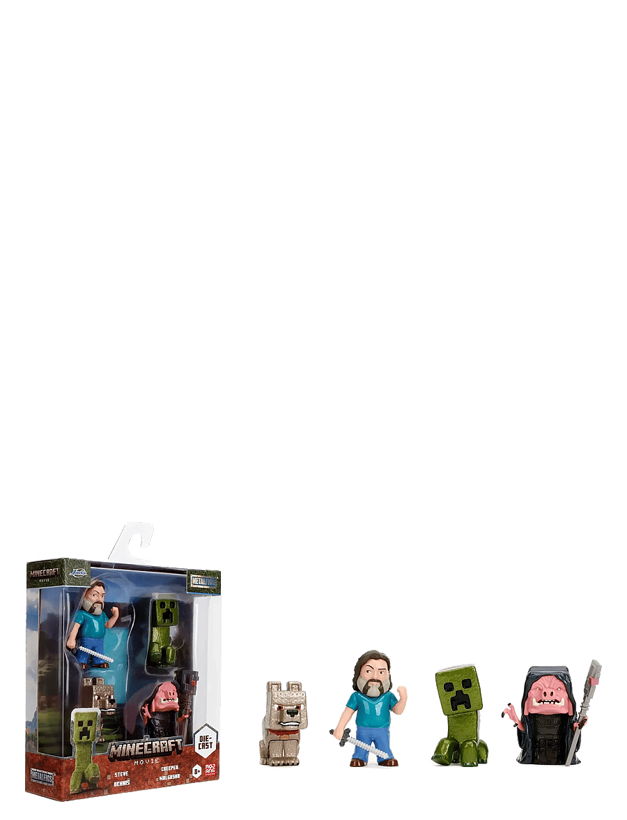 Jada Toys - Jada Toys A Minecraft Movie 4-Pack Figures, 2,5" - film & sagofigurer - multicolor - 1