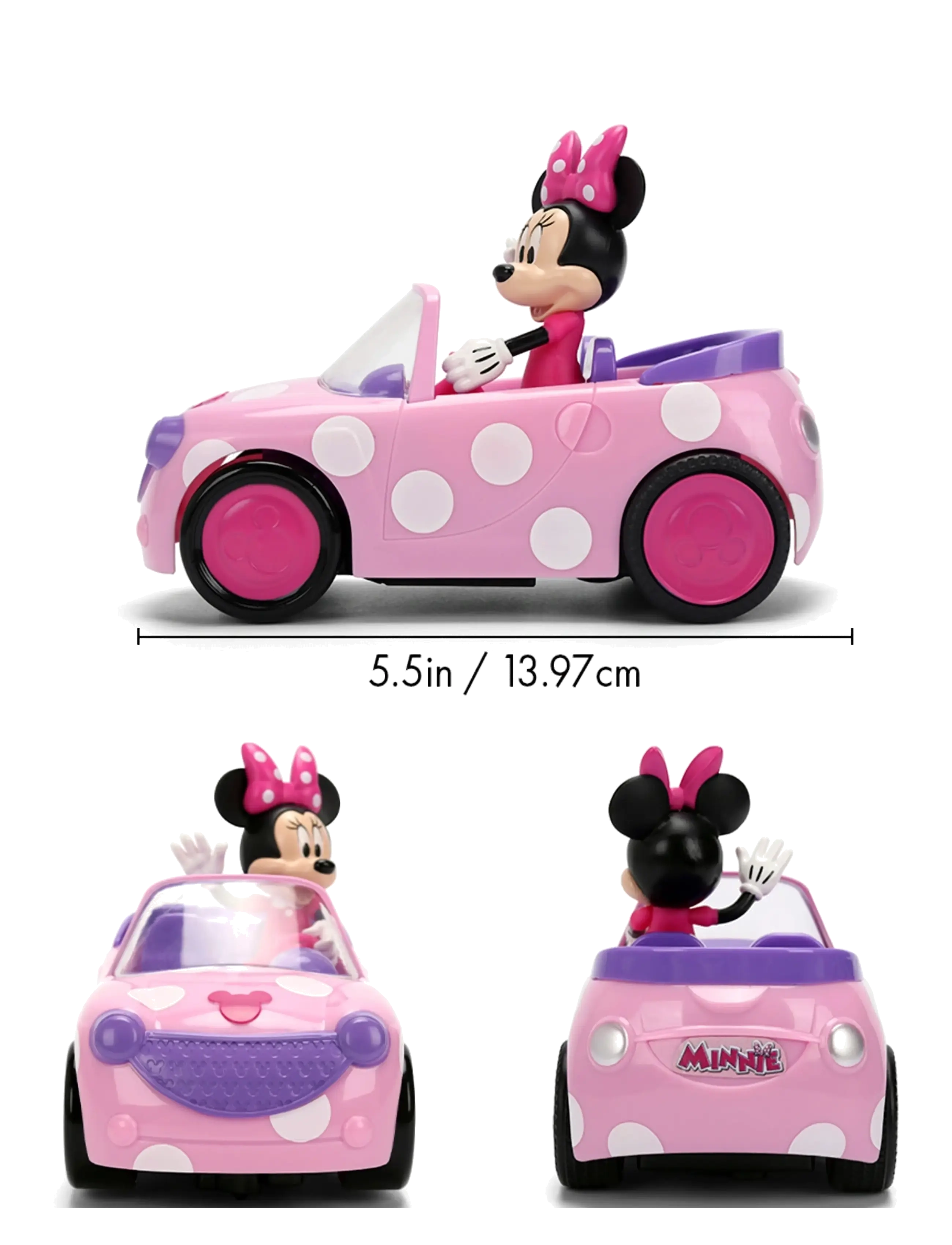Jada Toys - RC Minnie Roadster 1:32 - op afstand bestuurbaar speelgoed - multi coloured - 5