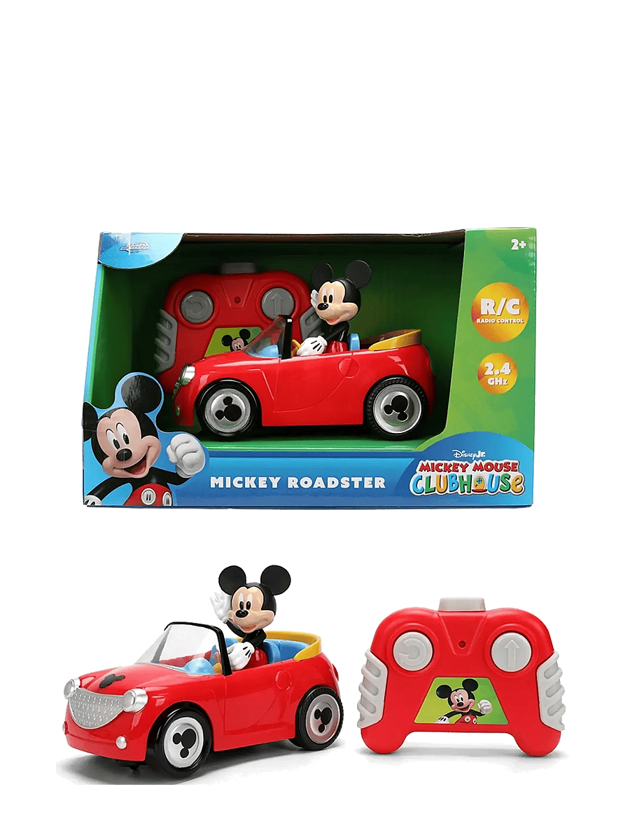 Jada Toys - RC Mickey Roadster 1:32 - ferngesteuertes spielzeug - red - 1