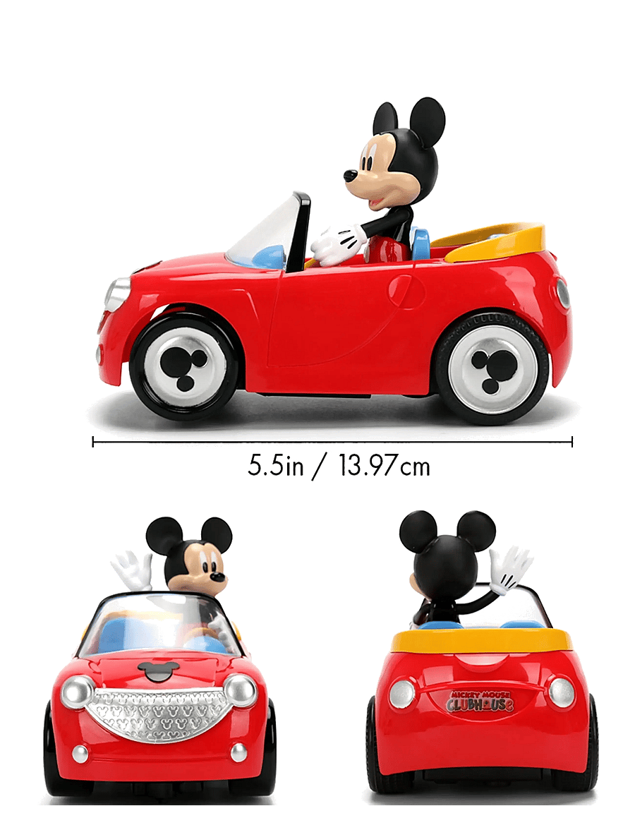 Jada Toys - RC Mickey Roadster 1:32 - ferngesteuertes spielzeug - red - 2