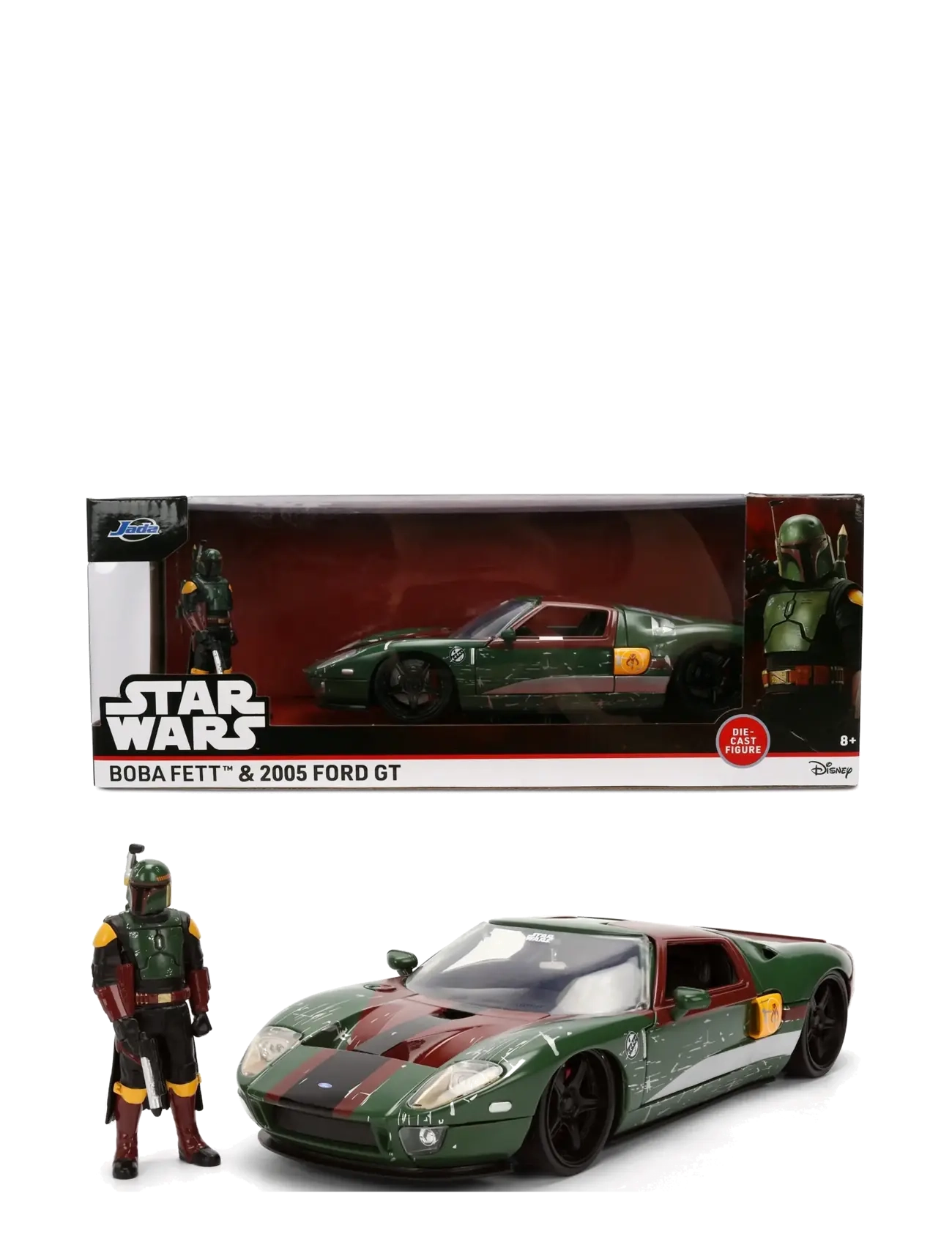 Jada Toys - Star Wars Boba Fett 2005 Ford GT 1:24 - legetøjsbiler - multi coloured - 2
