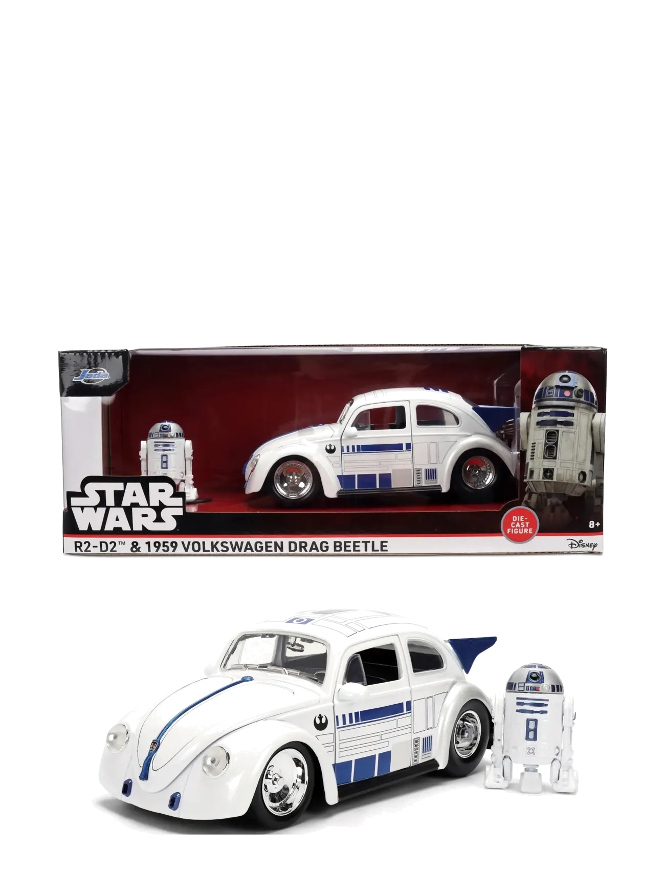 Jada Toys - Star Wars R2D2 1959 VW Drag Beetle 1:24 - spielzeugautos - multi coloured - 2