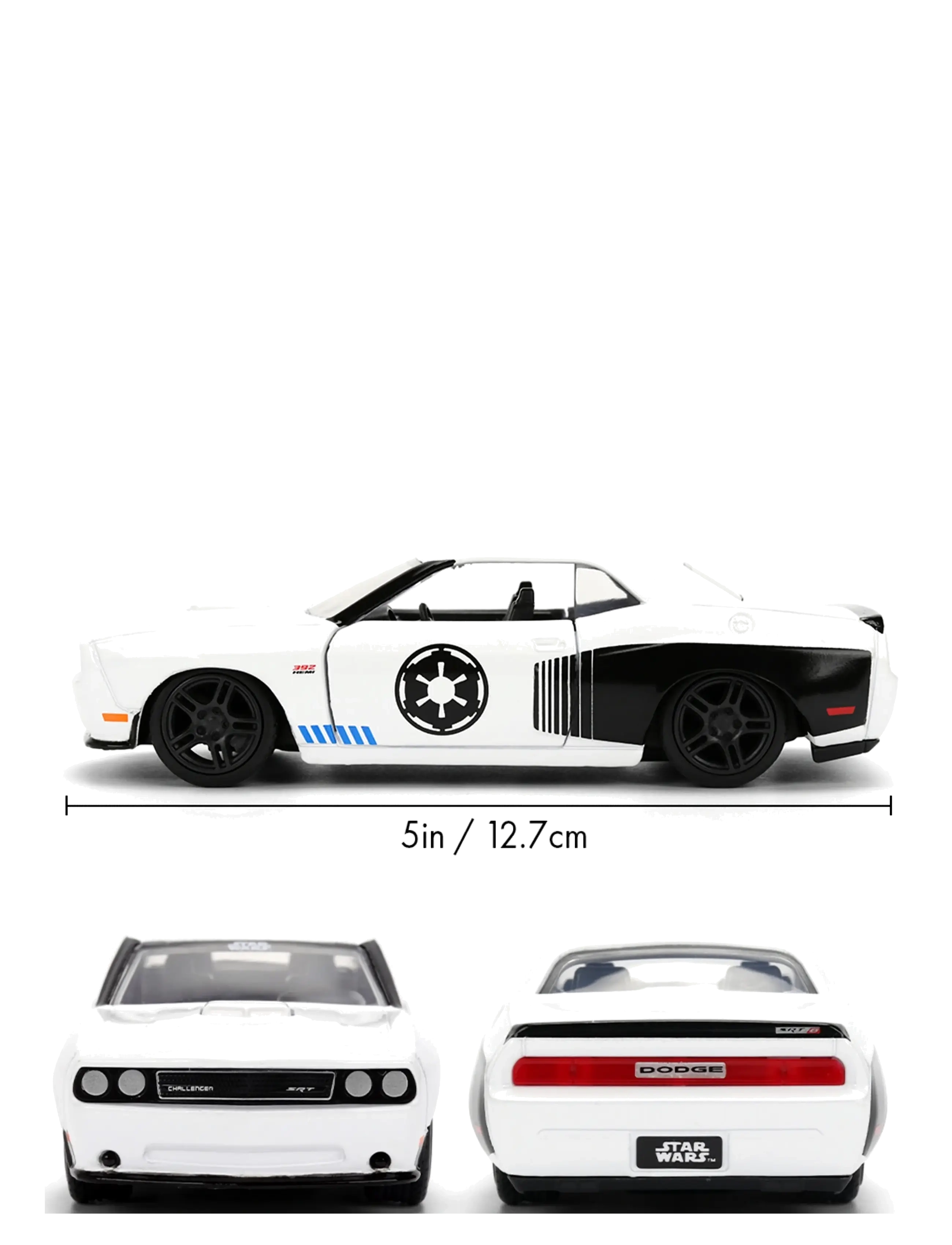 Jada Toys - Star Wars Stormtrooper 2012 Dodge 1:32 - legetøjsbiler - white - 2