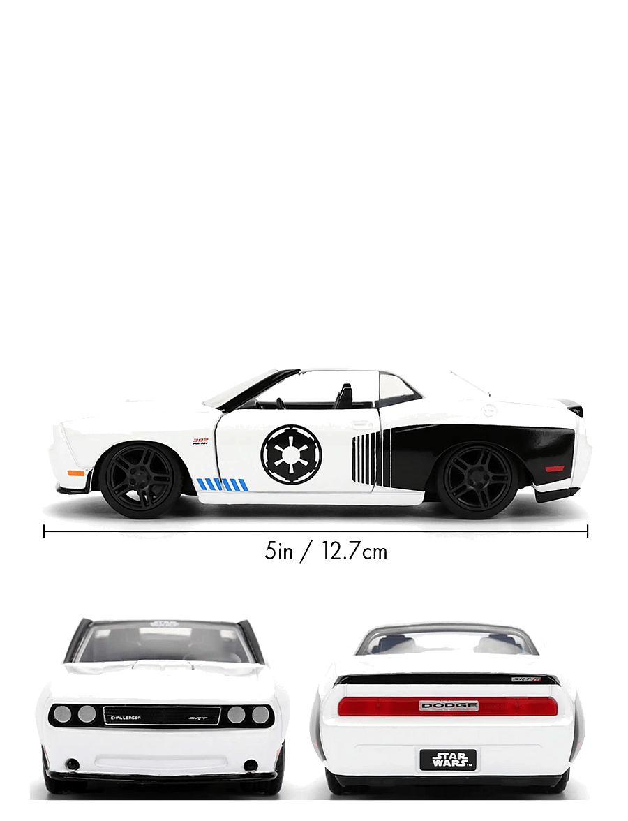 Jada Toys - Star Wars Stormtrooper 2012 Dodge 1:32 - rotaļu automašīnas - white - 2