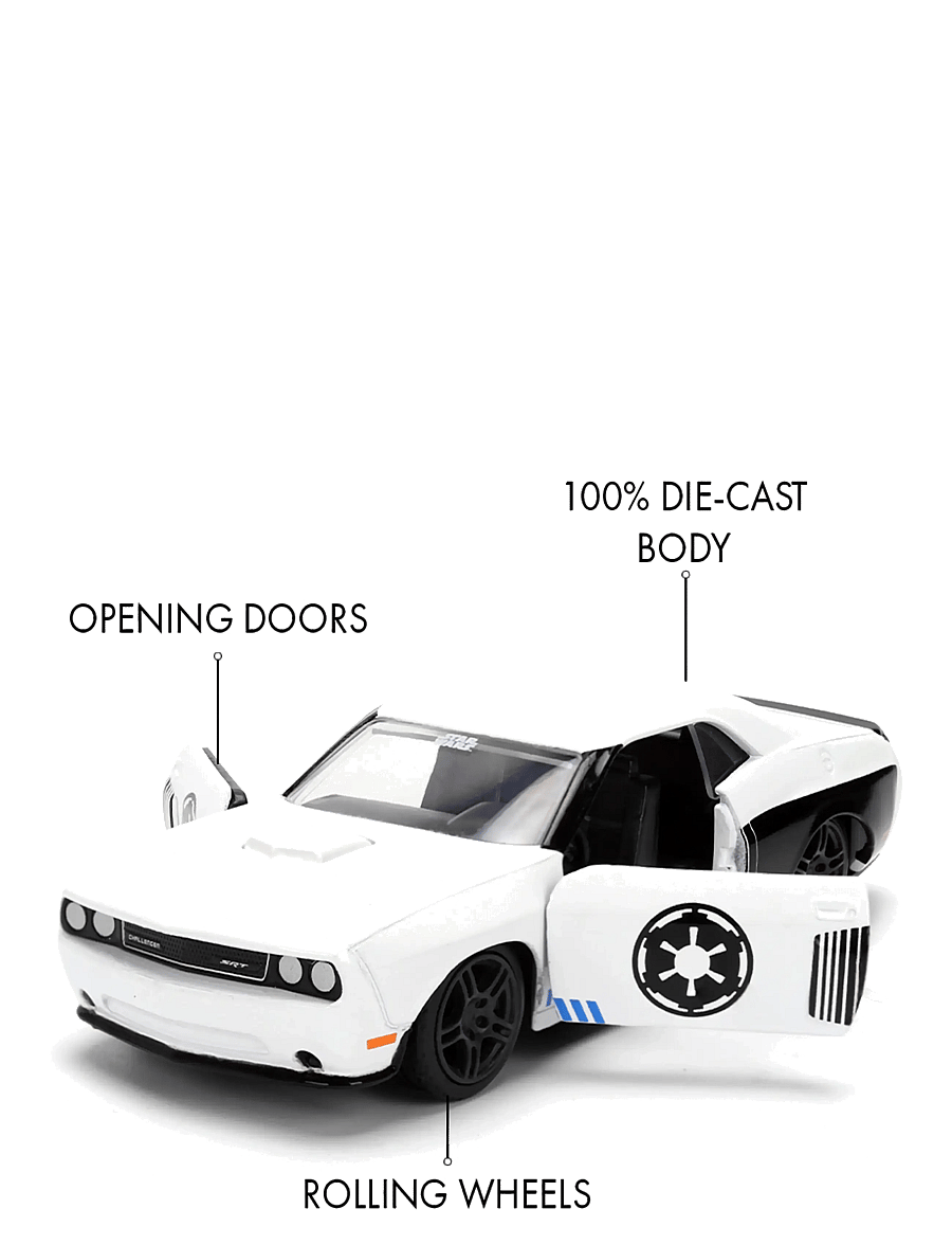 Jada Toys - Star Wars Stormtrooper 2012 Dodge 1:32 - rotaļu automašīnas - white - 3