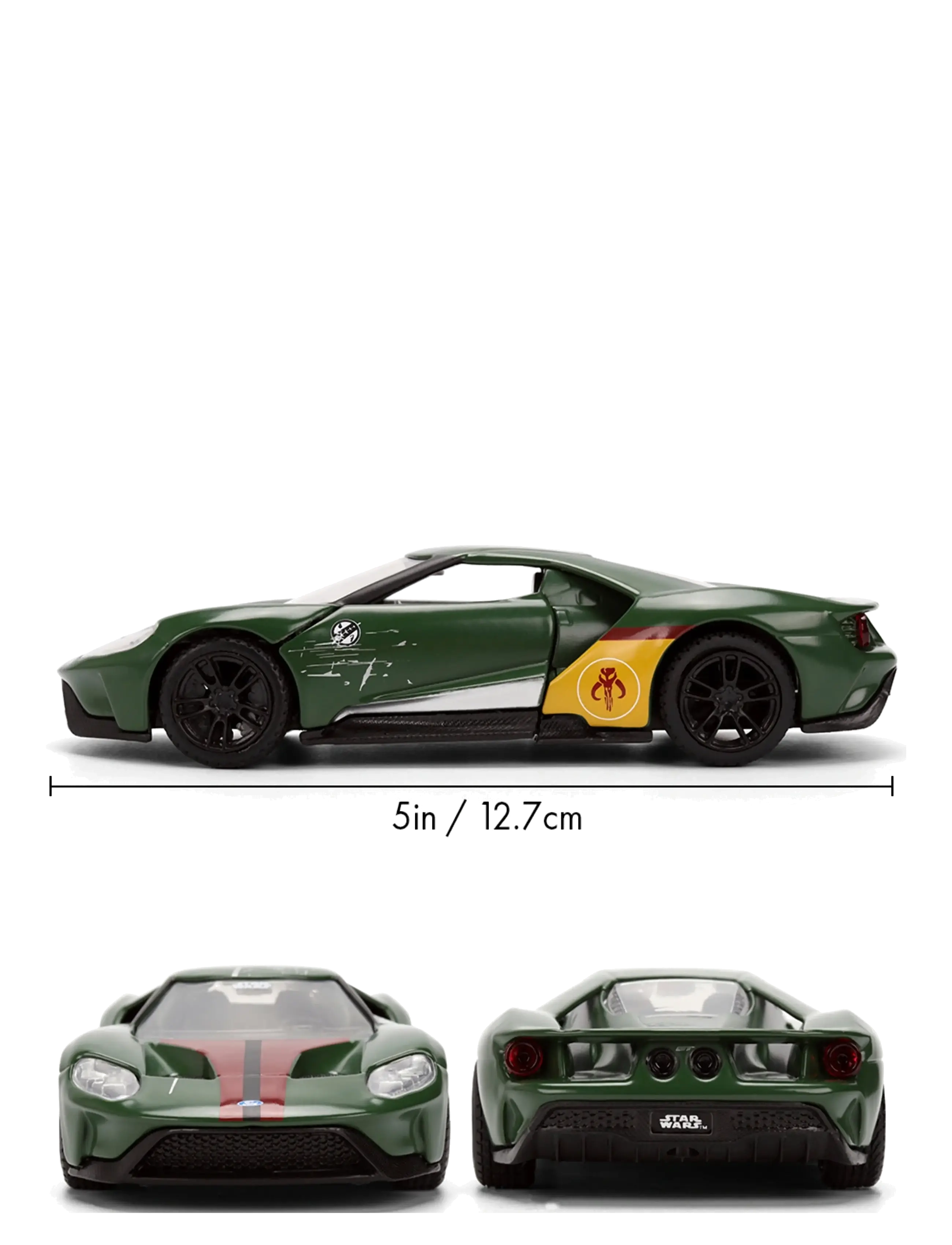 Jada Toys - Star Wars Boba Fett 2017 Ford GT 1:32 - legetøjsbiler - black - 2