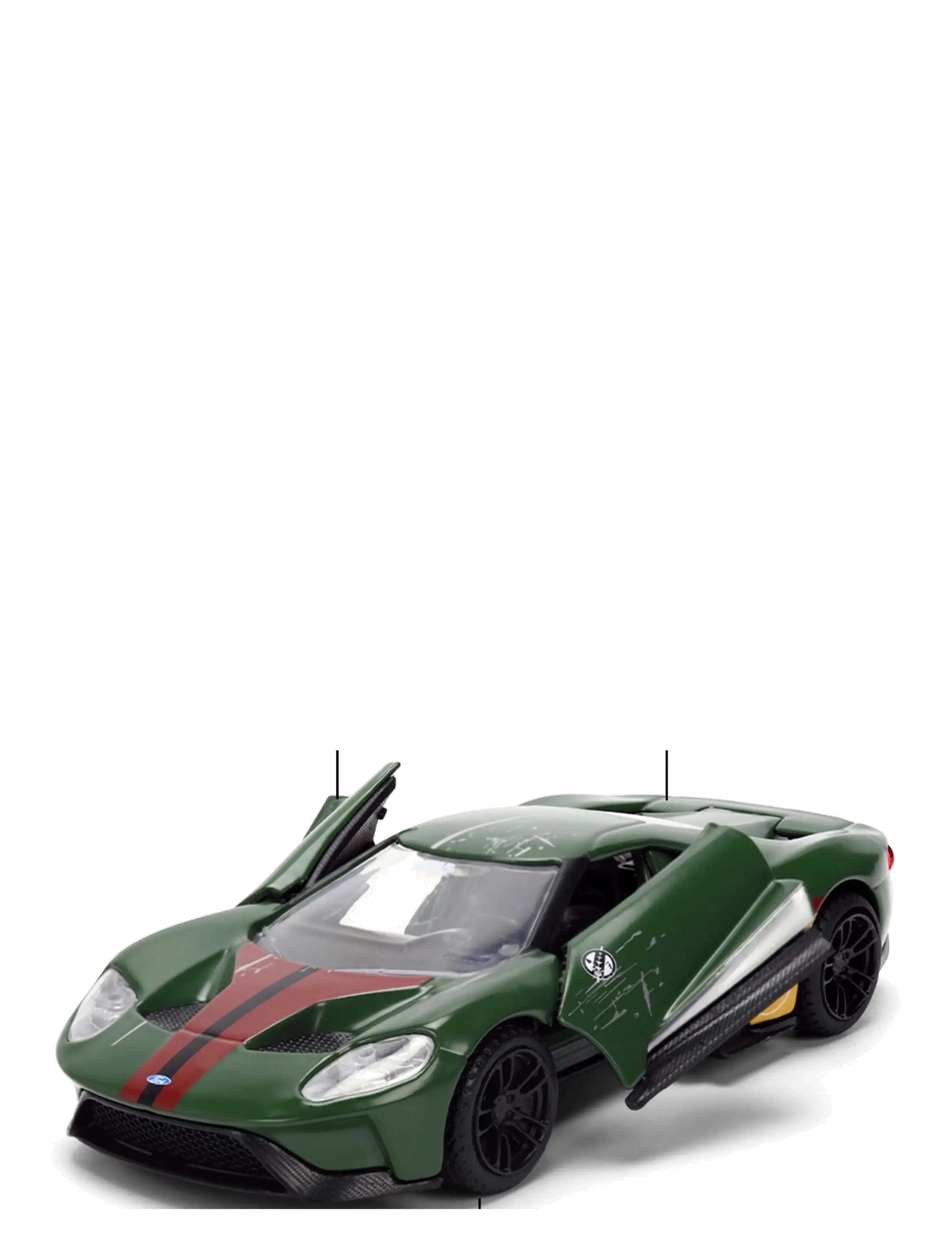 Jada Toys - Star Wars Boba Fett 2017 Ford GT 1:32 - legetøjsbiler - black - 3