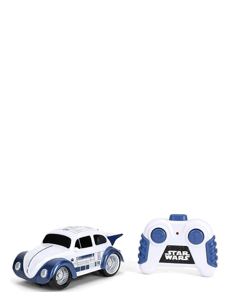 Jada Toys - RC Star Wars R2D2 VW Beetle 1:32 - fjernstyret legetøj - white - 0