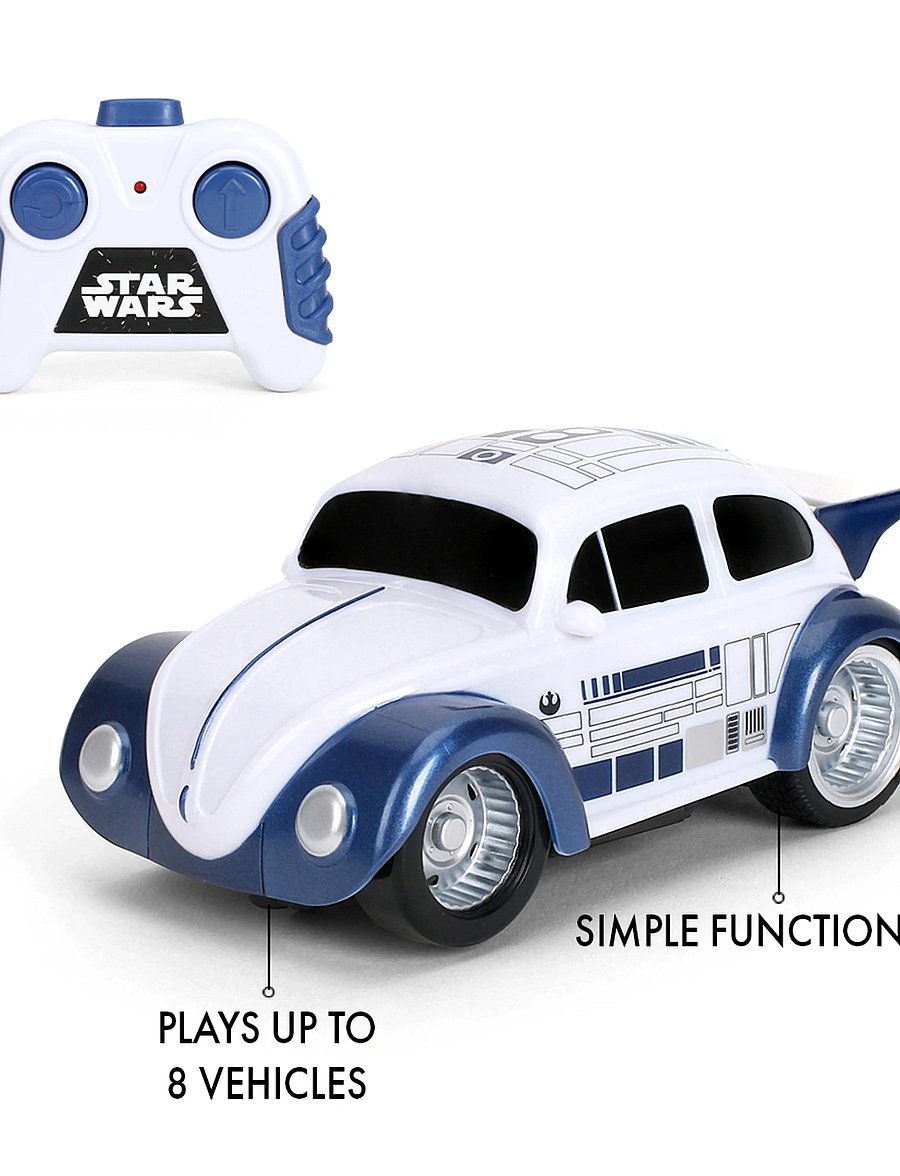 Jada Toys - RC Star Wars R2D2 VW Beetle 1:32 - fjernstyret legetøj - white - 4