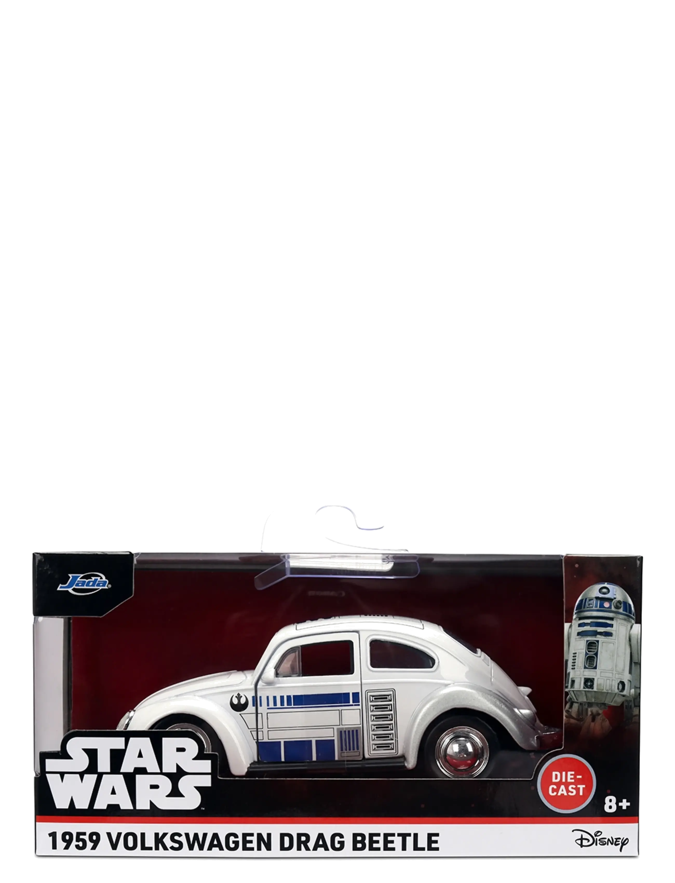 Jada Toys - Star Wars R2-D2 1959 VW Beetle 1:32 - legetøjsbiler - white - 1