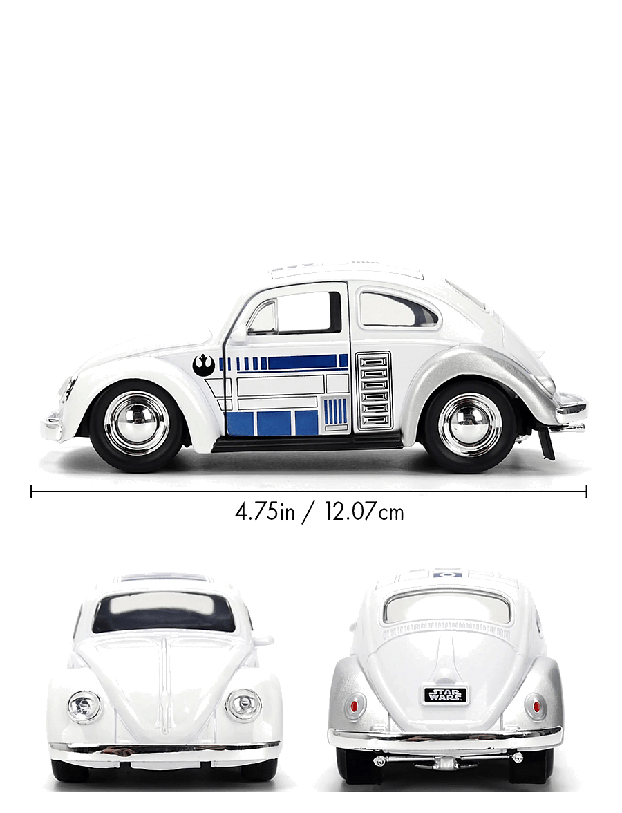 Jada Toys - Star Wars R2-D2 1959 VW Beetle 1:32 - spielzeugautos - white - 2