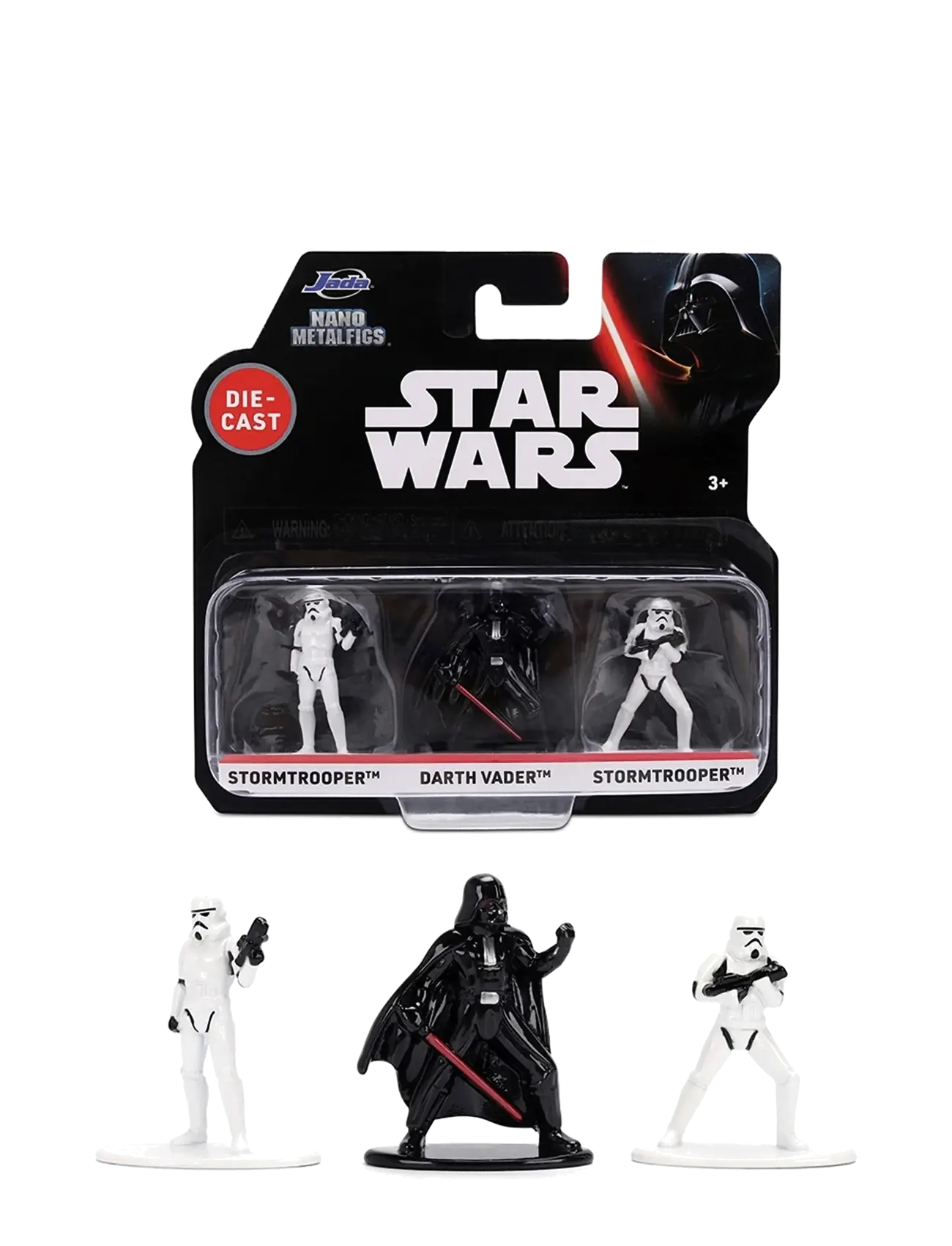 Jada Spielzeug Star Wars Nano 3-Pack, One Size, Playsets & Action Figures, Mehrfarbig/gemustert - Movies Fairy Tale Characters, Kinder