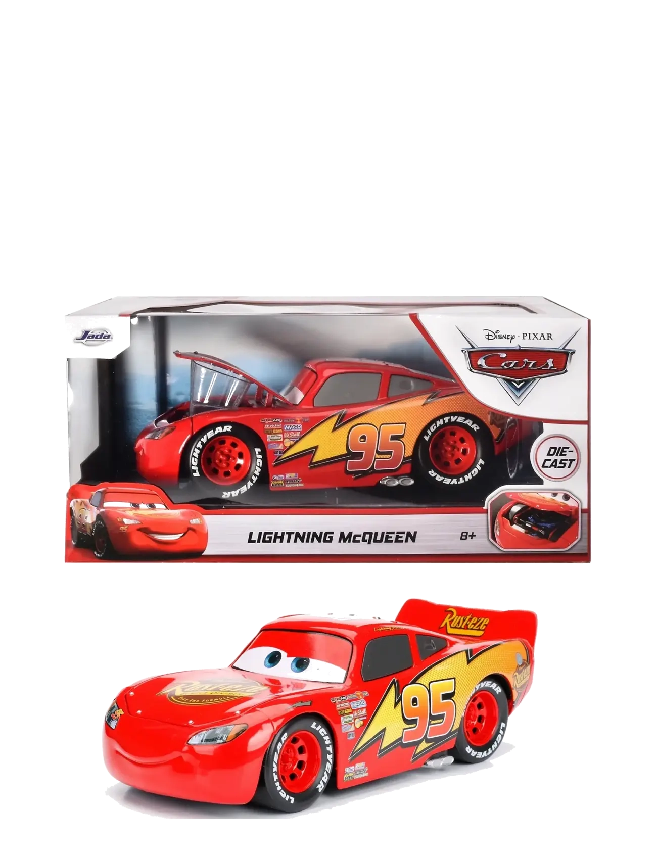 Jada Toys - Disney Lightning McQueen, 1:24 - film- & eventyrsfigurer - multicolor - 1