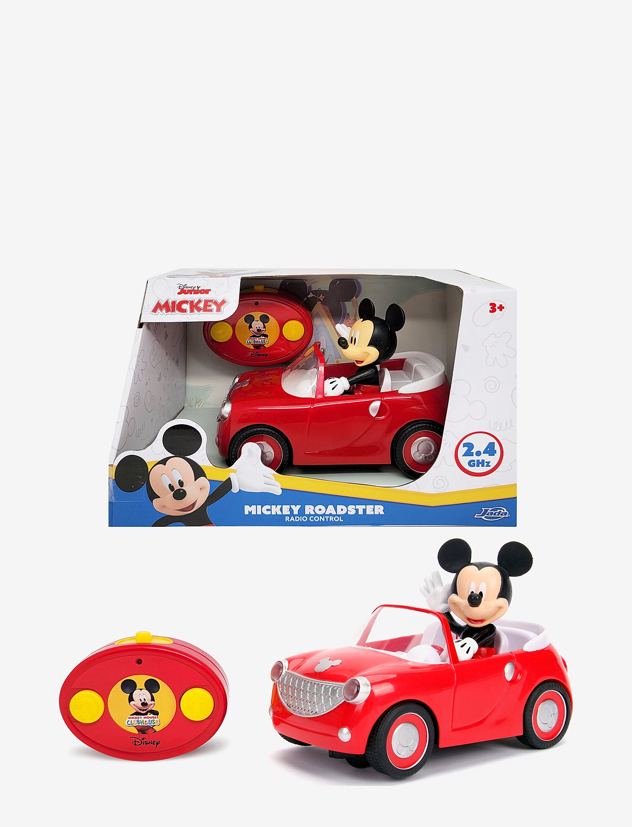 Jada Toys - RC Mickey Roadster - karakterer fra filmer og eventyr - red - 1