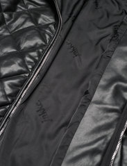 Jakke - Becky Faux Leather Quilted Short Bomber Jacket - kevättakit - black - 4