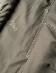 Jakke - Sharon Faux Leather Shacket With Fur Collar - spring jackets - olive - 4