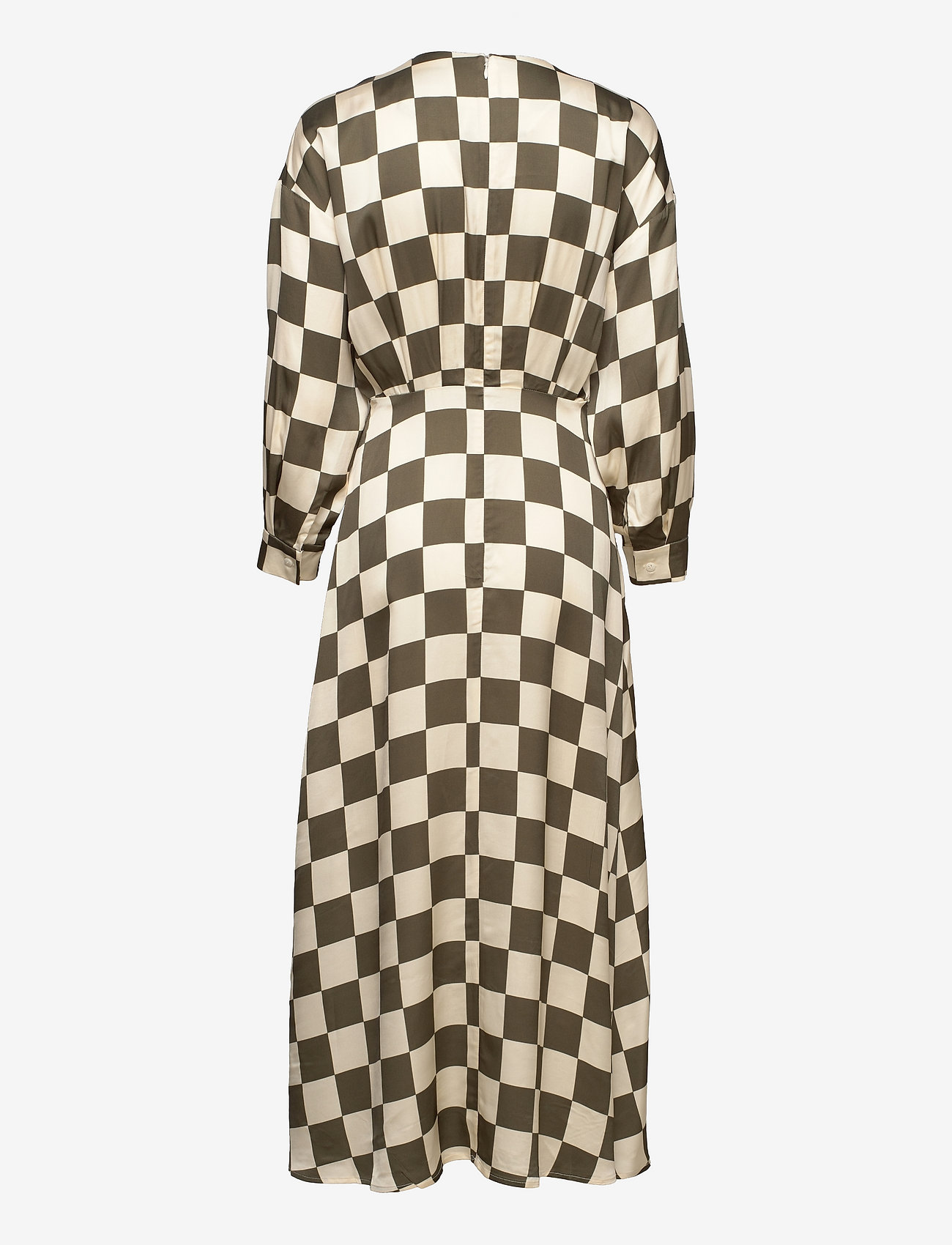 Jakke - Mia - ilgos suknelės - green checkerboard - 1