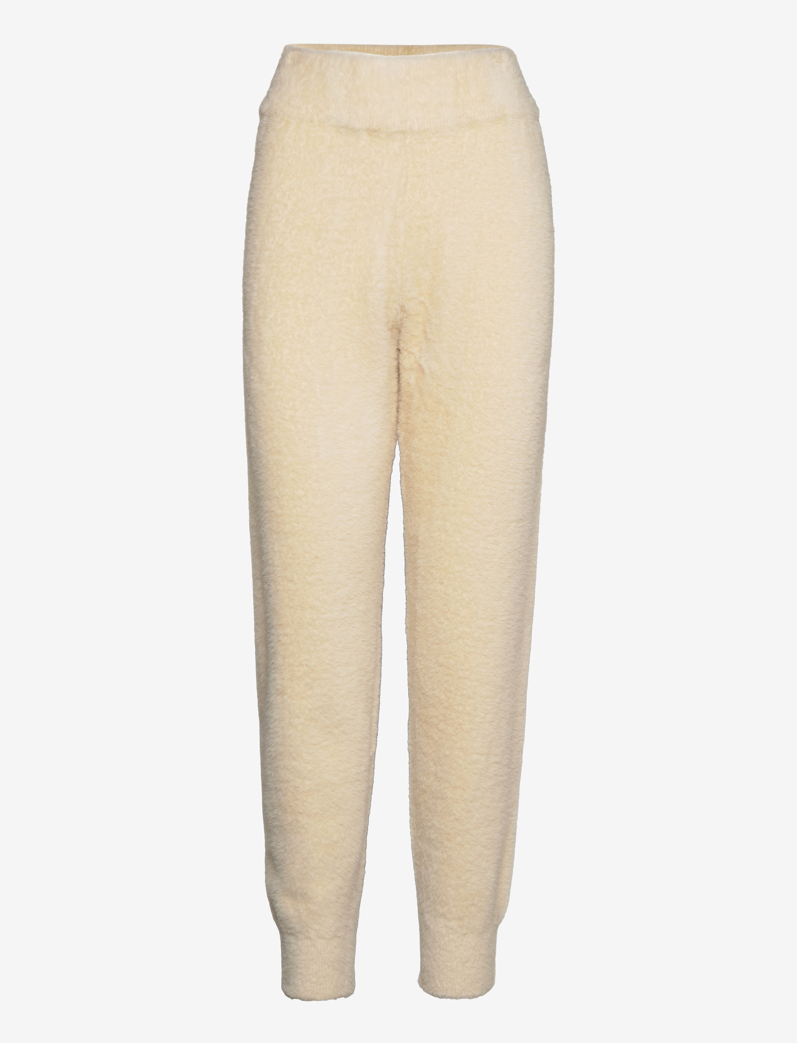 Jakke Amy Faux Fur Knitted Jogging Pants - Loungewear - CREAM / cream
