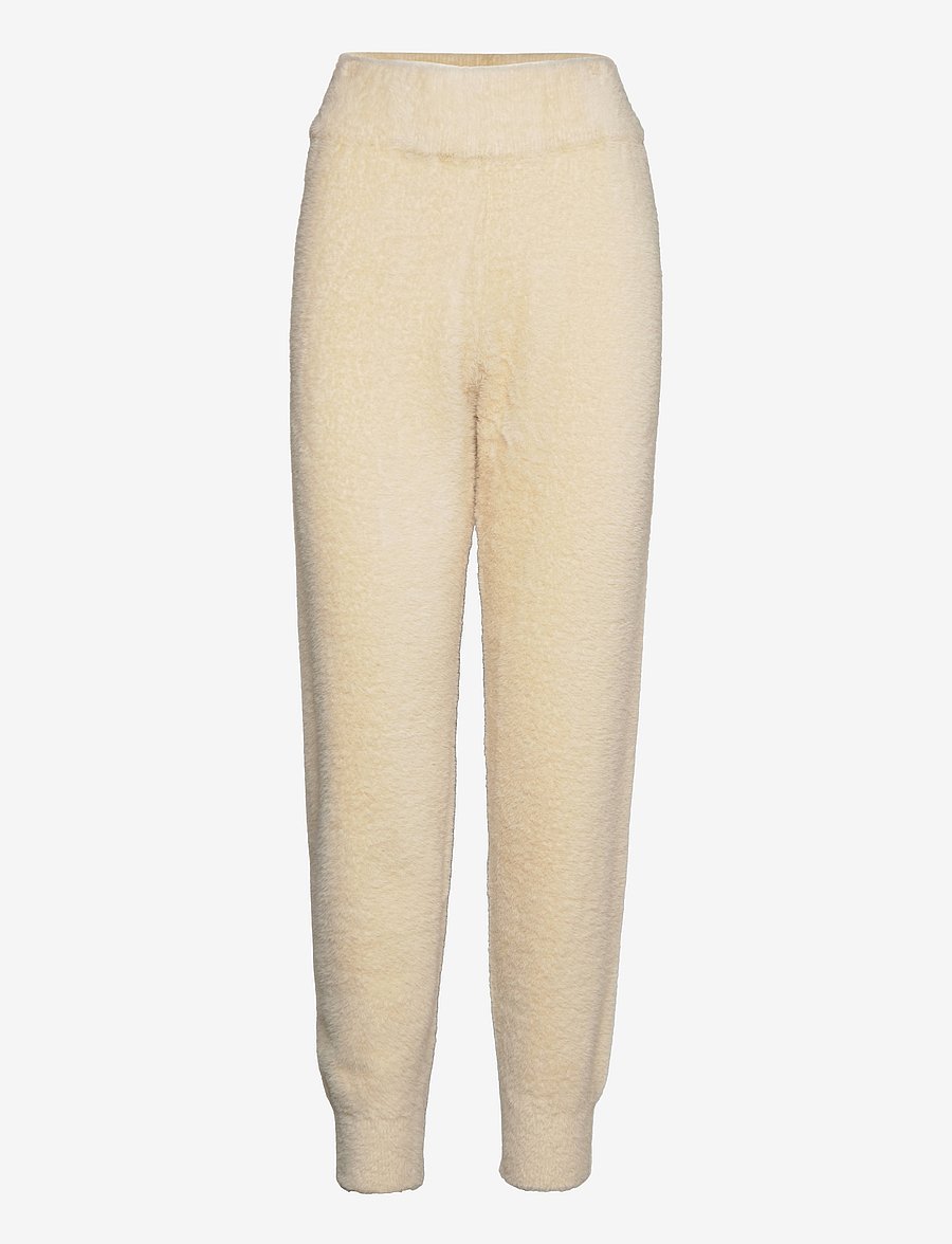 Jakke - Amy Faux Fur Knitted Jogging Pants - pyjamahosen - cream - 0
