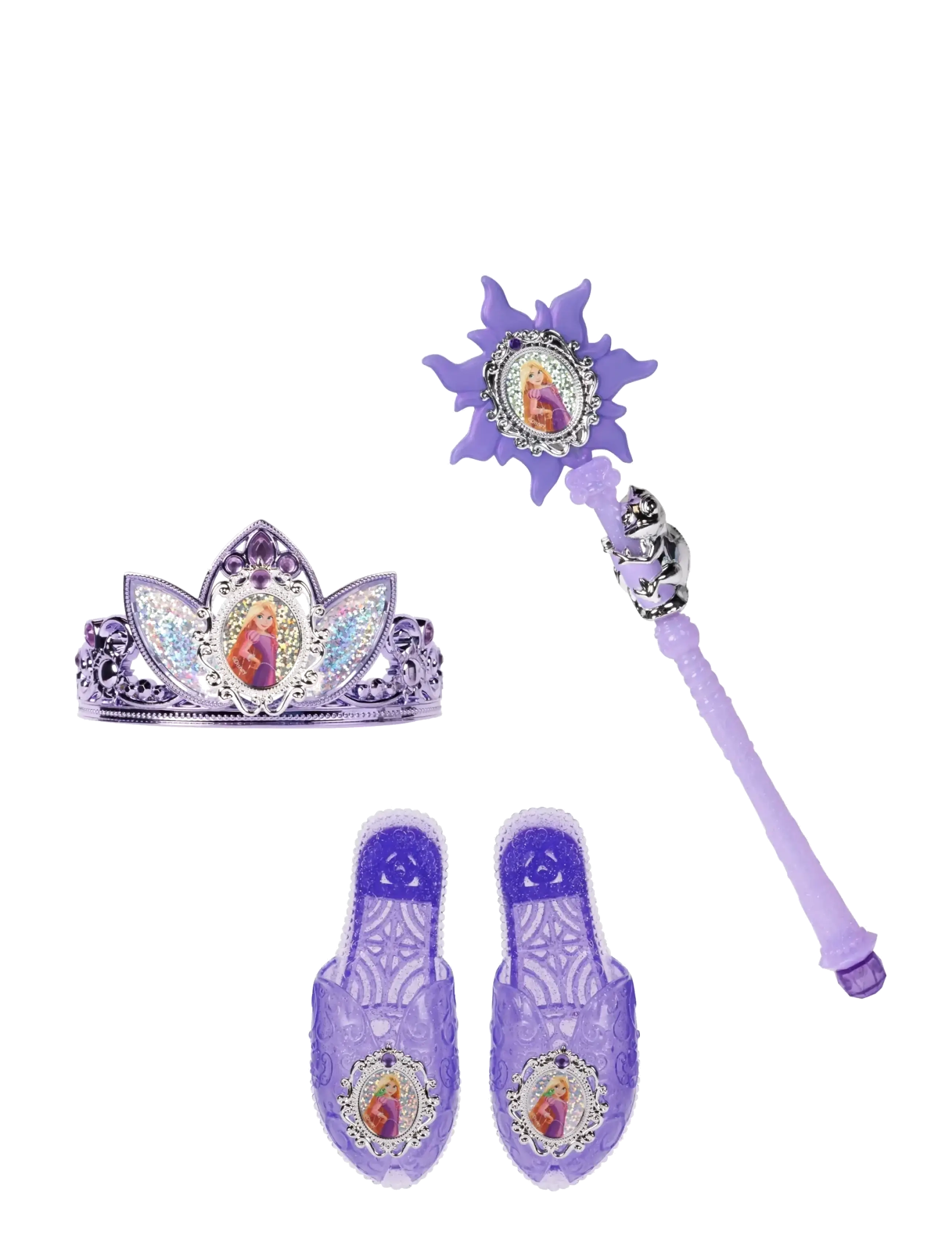 Princesses Disney Princess Roleplay Accessory Set Rapunzel, Børn, Costumes Tilbehør, Lila, Str: 25 CM