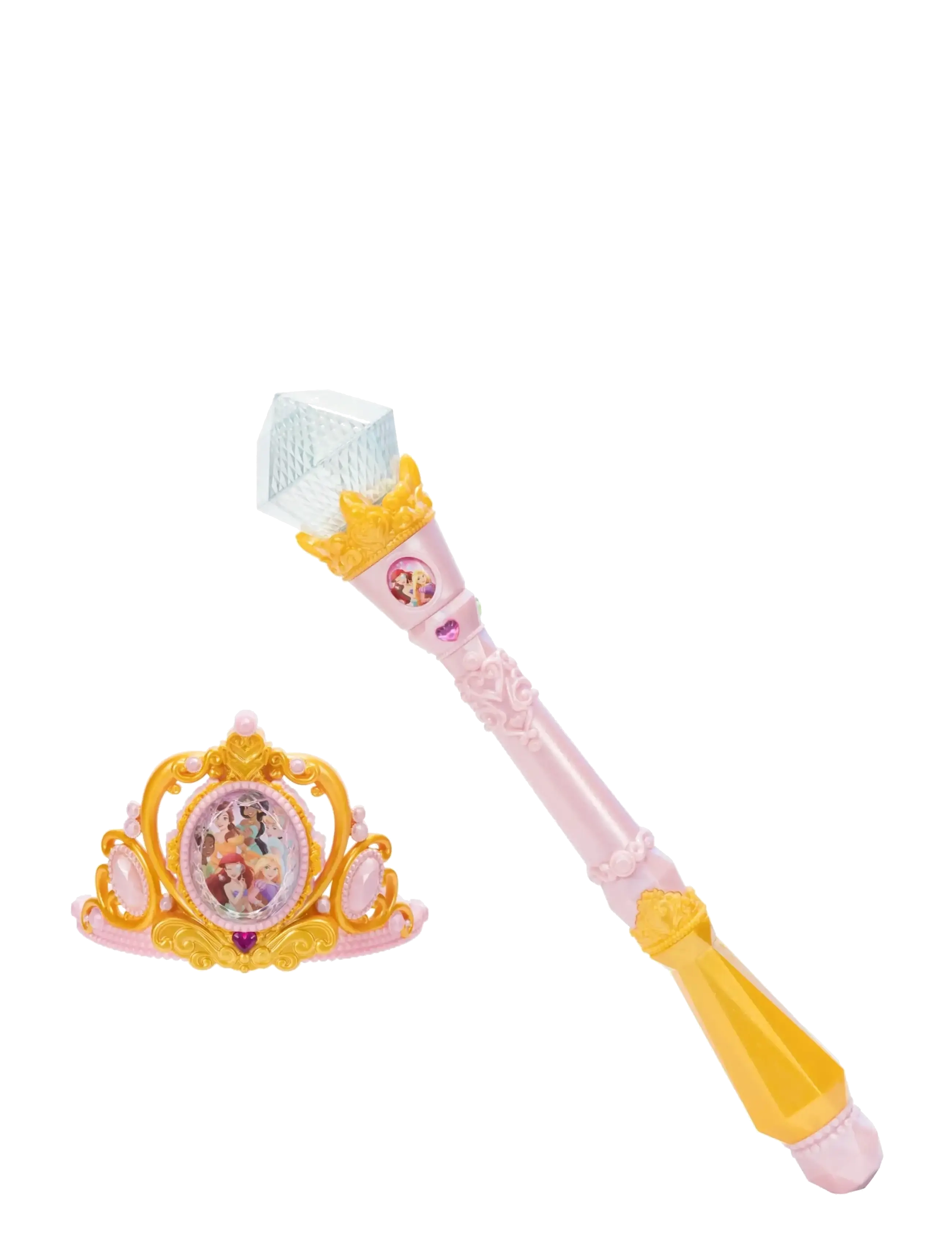 Prinsessor Disney Princess "Create Your Magic" Scepter & Tiara Bundle 5L - F25 - 4 for 3 - GOLD / pink/rose