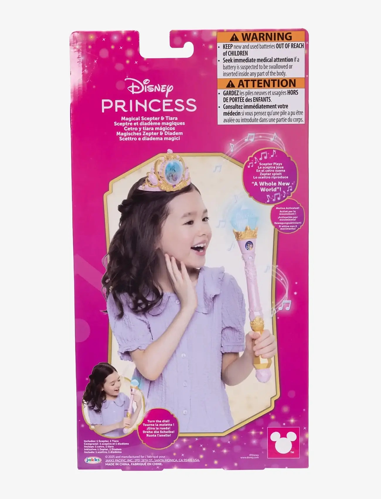 Prinsessor - Disney Princess "Create Your Magic" Scepter & Tiara Bundle 5L - F25 - maskeradtillbehör - gold - 5