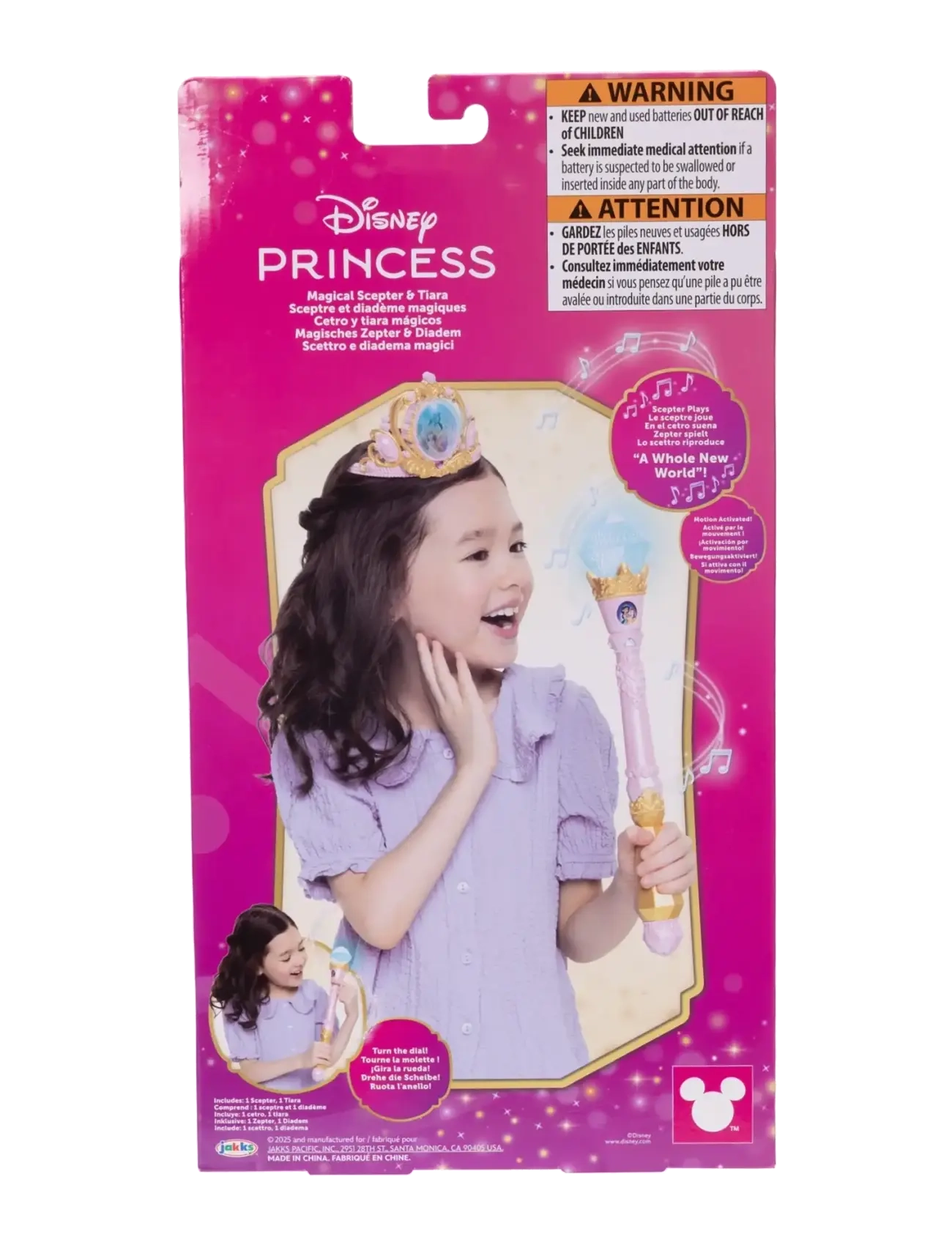 Prinsessor - Disney Princess "Create Your Magic" Scepter & Tiara Bundle 5L - F25 - maskeraddräkter & accessoarer - gold - 5