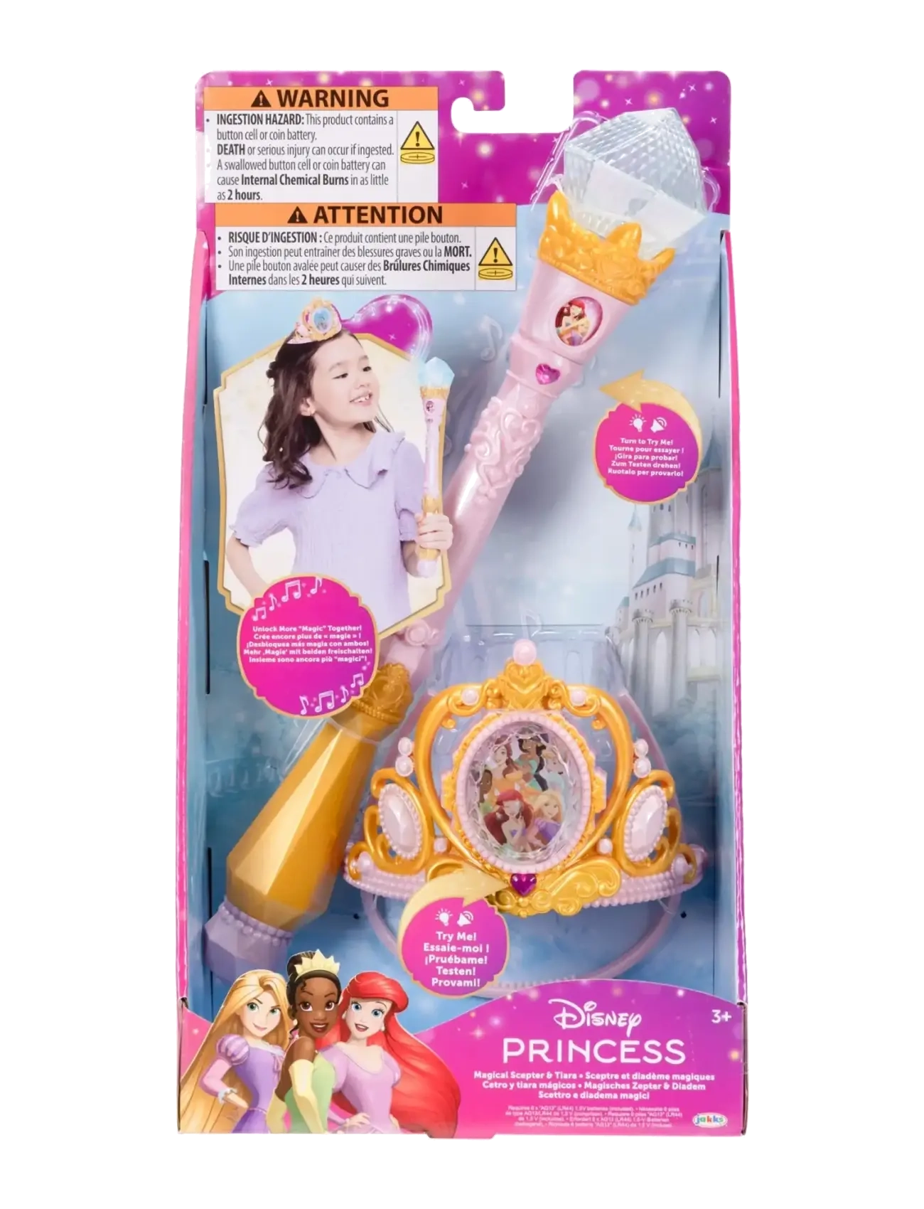 JAKKS Pacific (H.K.) - Disney Princess "Create Your Magic" Scepter & Tiara Bundle 5L - F25 - kostymetilbehør - gold - 5