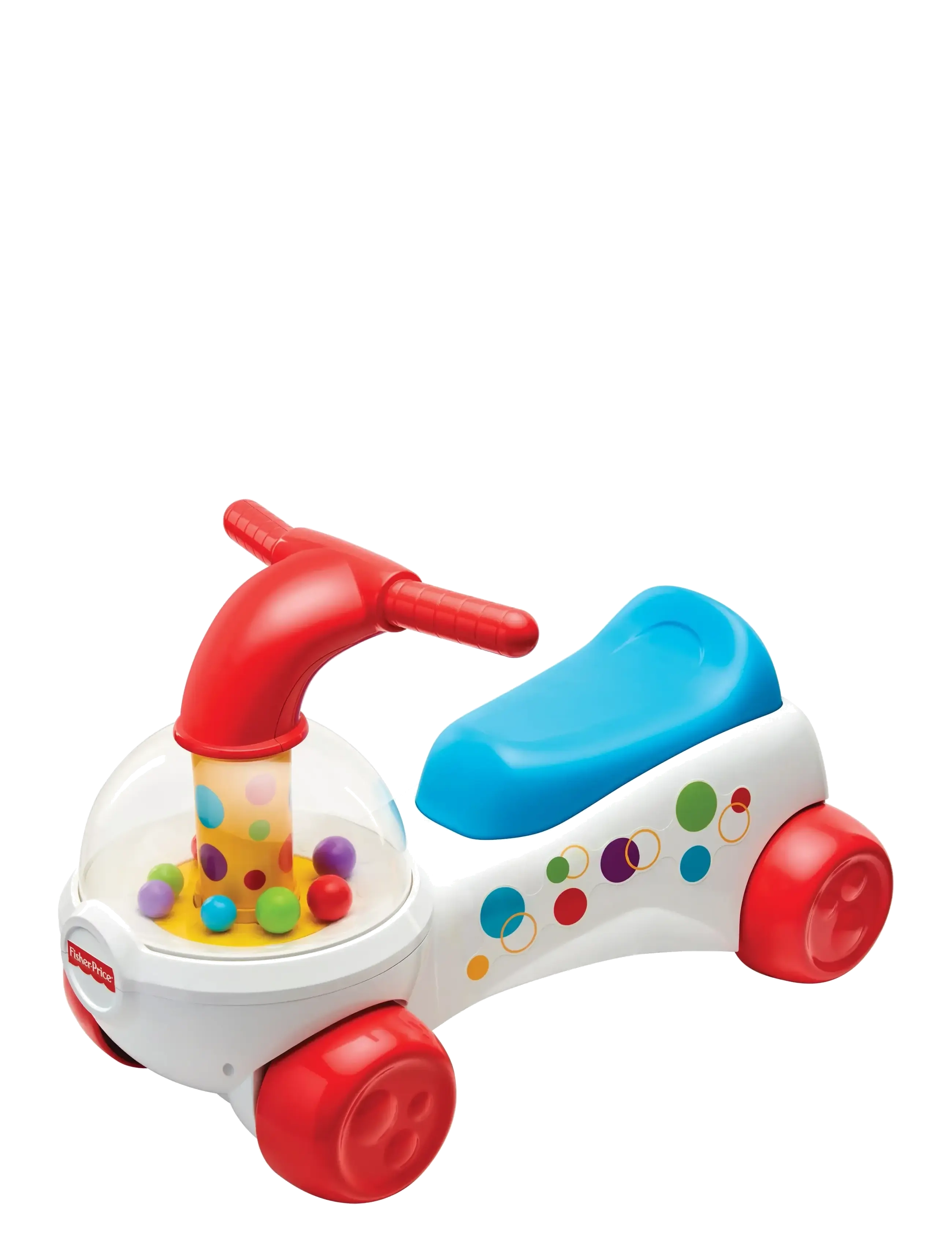 FISHER PRICE POPCORN POPPER RIDEON - WHITE