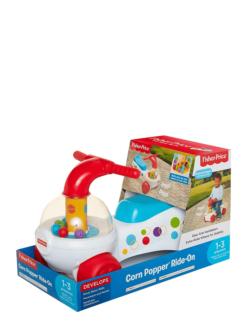 Fisher-Price - FISHER PRICE POPCORN POPPER RIDEON - aufsitzspielzeug - white - 2