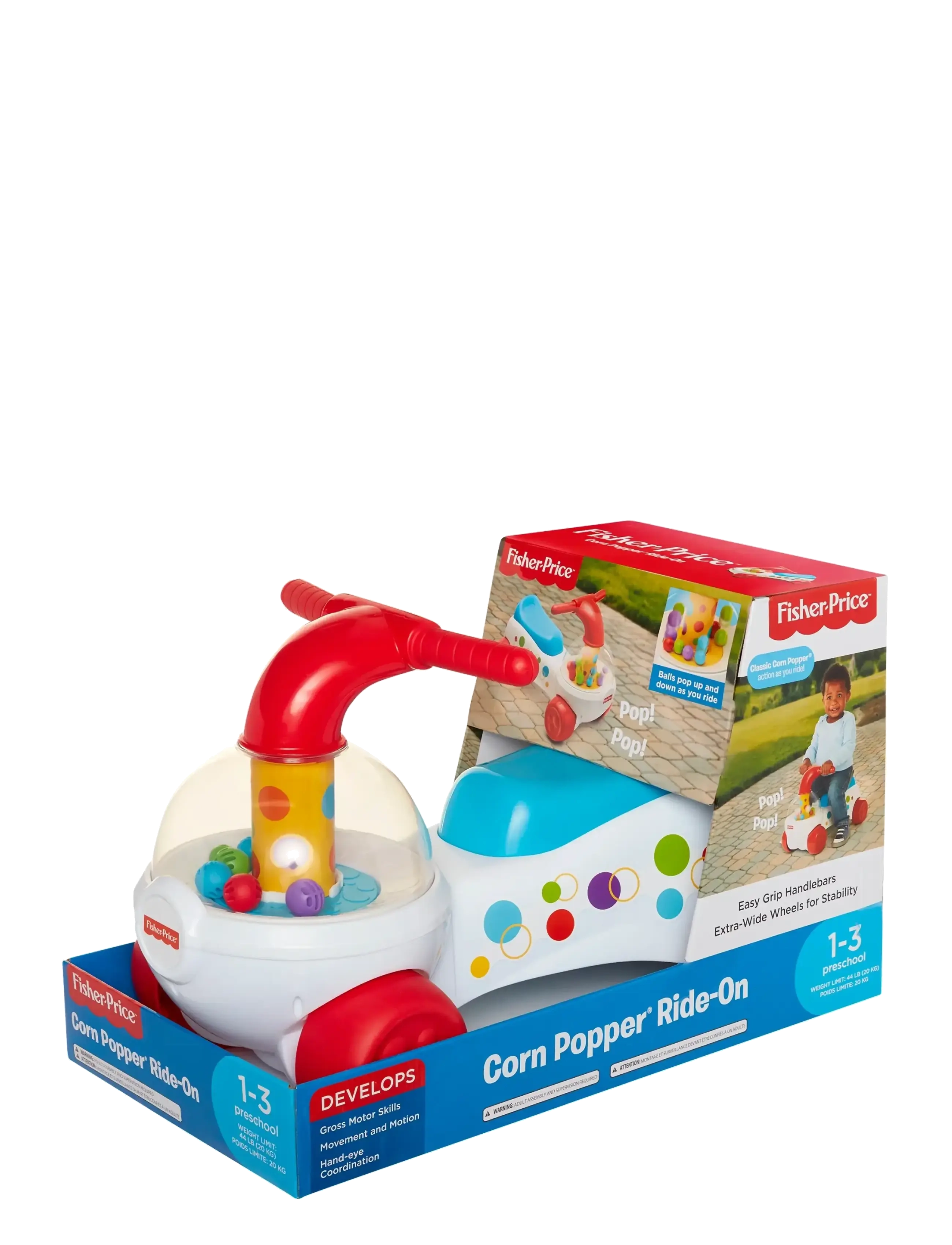 Fisher-Price - FISHER PRICE POPCORN POPPER RIDEON - white - 2