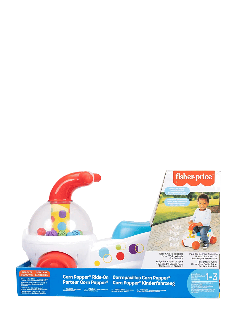 Fisher-Price - FISHER PRICE POPCORN POPPER RIDEON - aufsitzspielzeug - white - 3