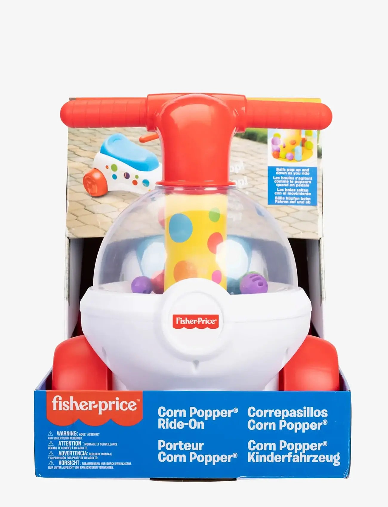 Fisher-Price - FISHER PRICE POPCORN POPPER RIDEON - aufsitzspielzeug - white - 4