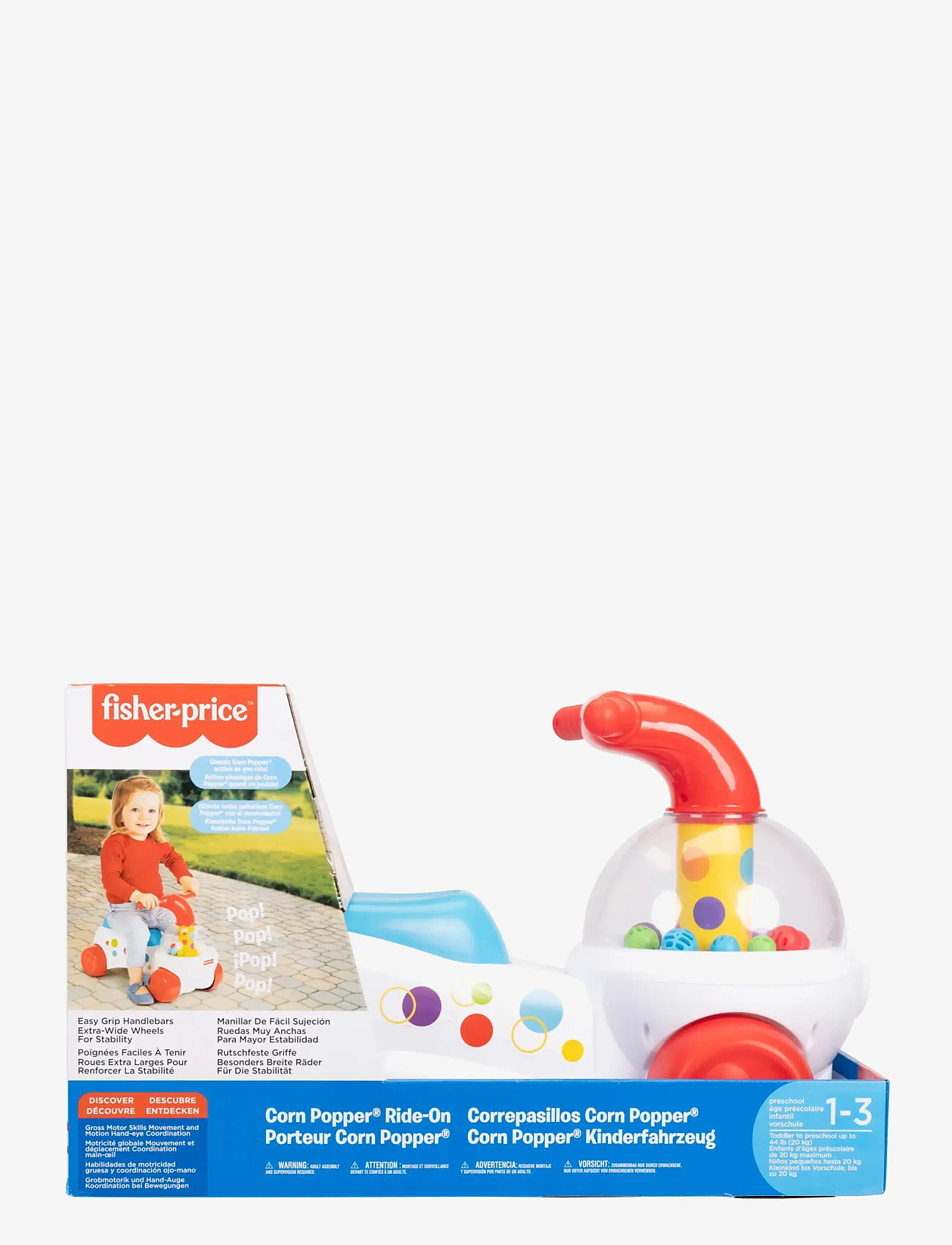 Fisher-Price - FISHER PRICE POPCORN POPPER RIDEON - aufsitzspielzeug - white - 5