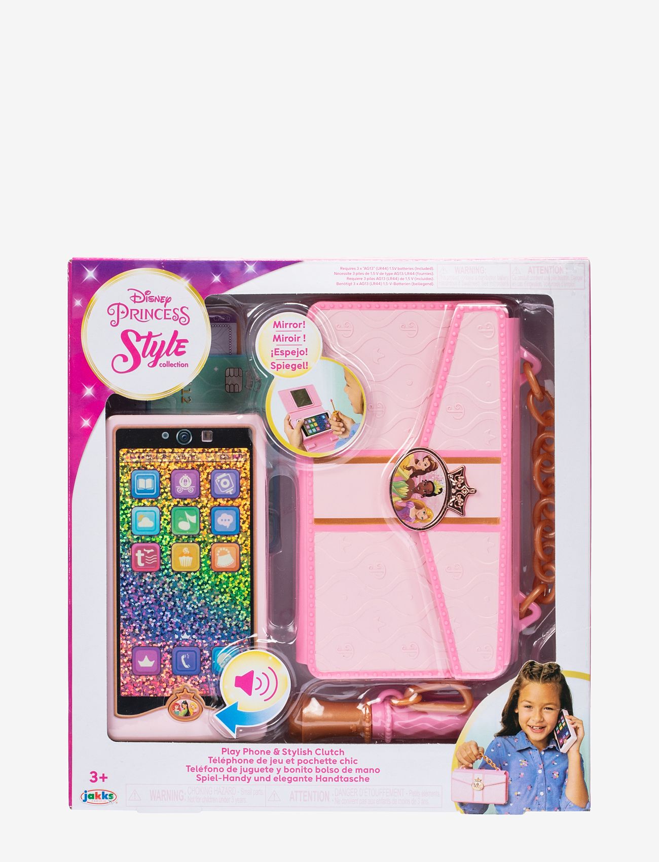 JAKKS - Disney Princess Style Collection Play Phone - maskeradtillbehör - pink - 2