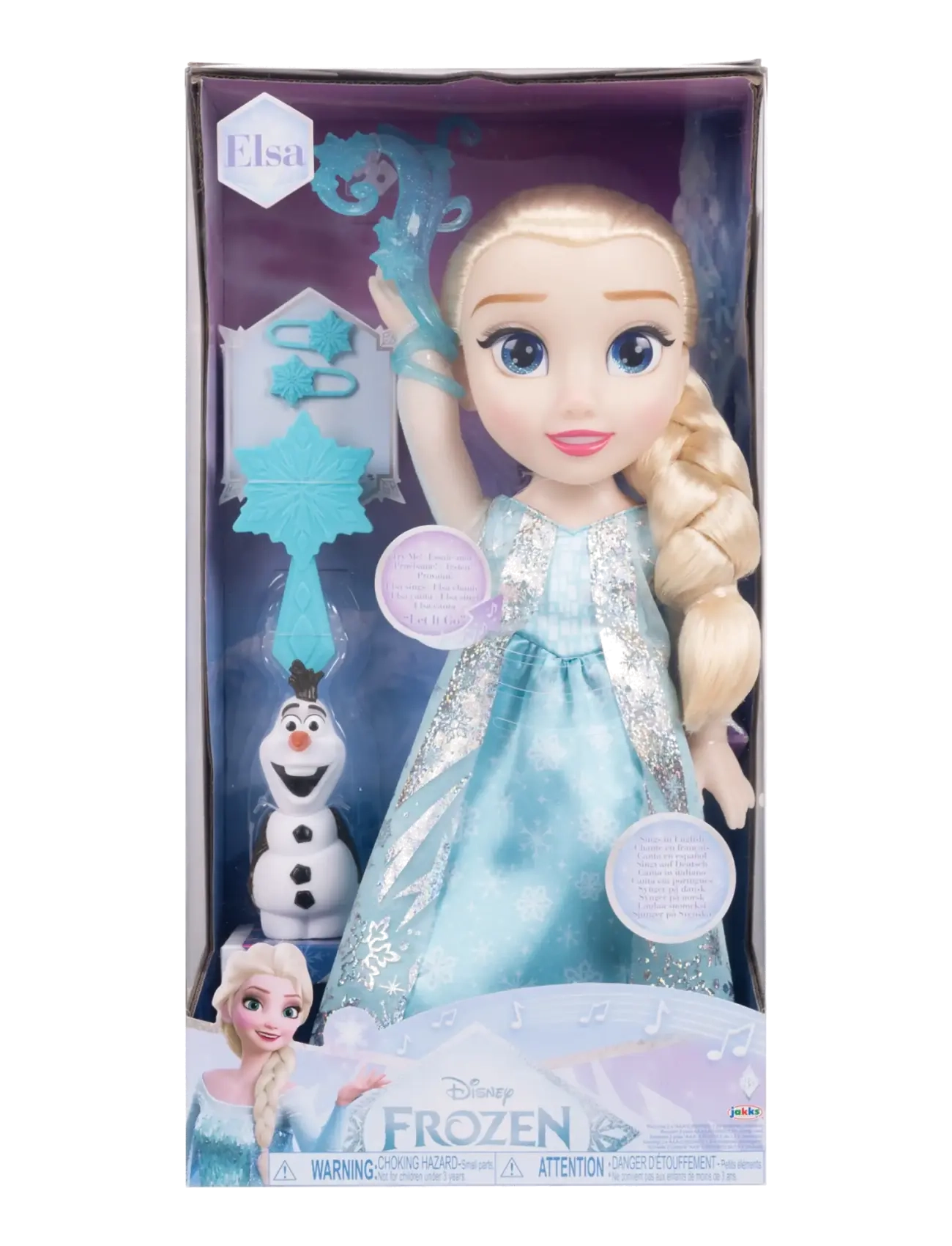 Frost - Frozen Classic Elsa Feature Doll 38cm - dockor - multicoloured - 1