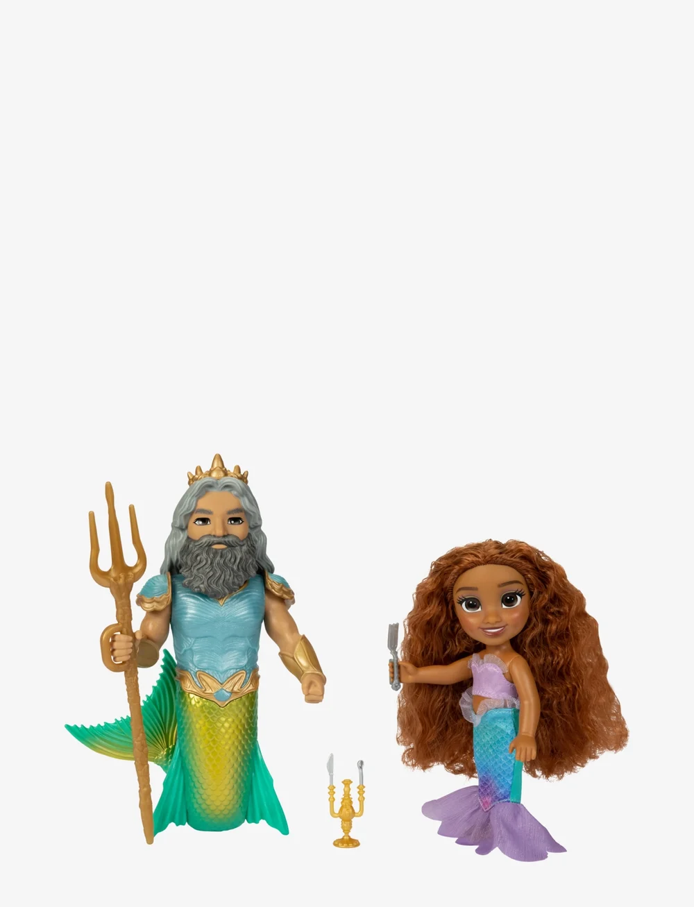 JAKKS Disney The Little Mermaid 6 Petite Ariel And Triton Set 15cm. Film Marchenfiguren Boozt