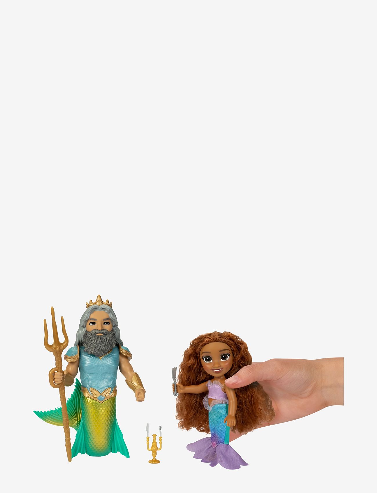 JAKKS - Disney The Little Mermaid - 6" Petite Ariel and Triton Set (15cm.) - blue - 1