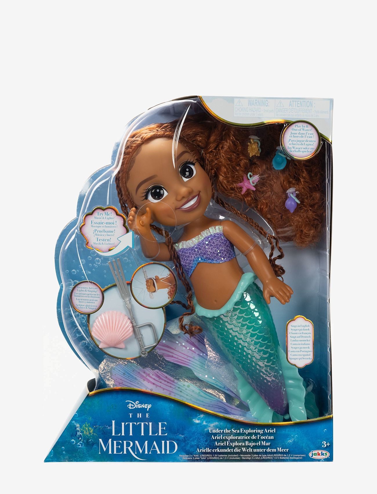 JAKKS - Disney The Little Mermaid - Ariel Feature Large Doll - blue - 4