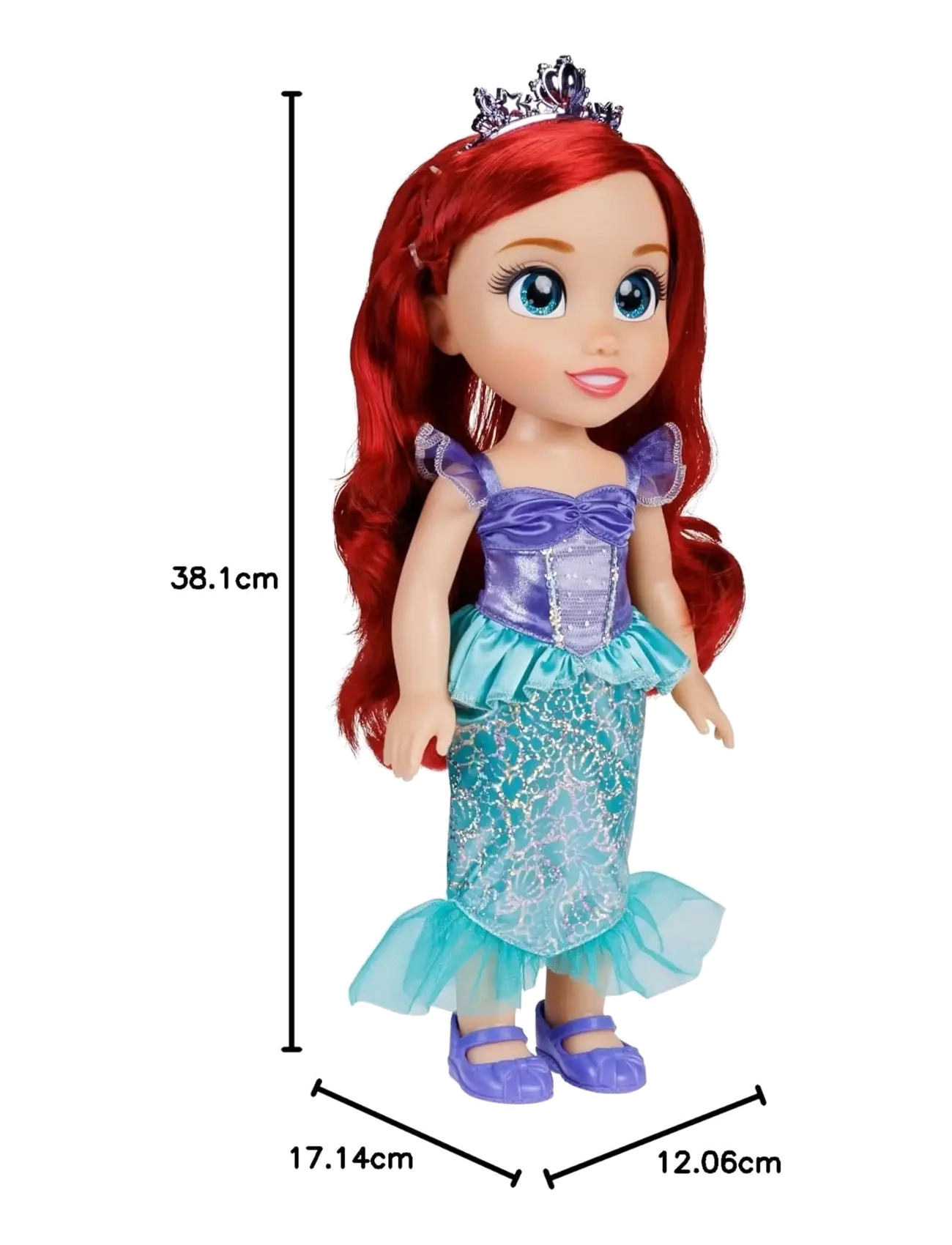 Princeses - Disney Princess Core Large 38cm. Ariel Doll - lelles - blue - 4