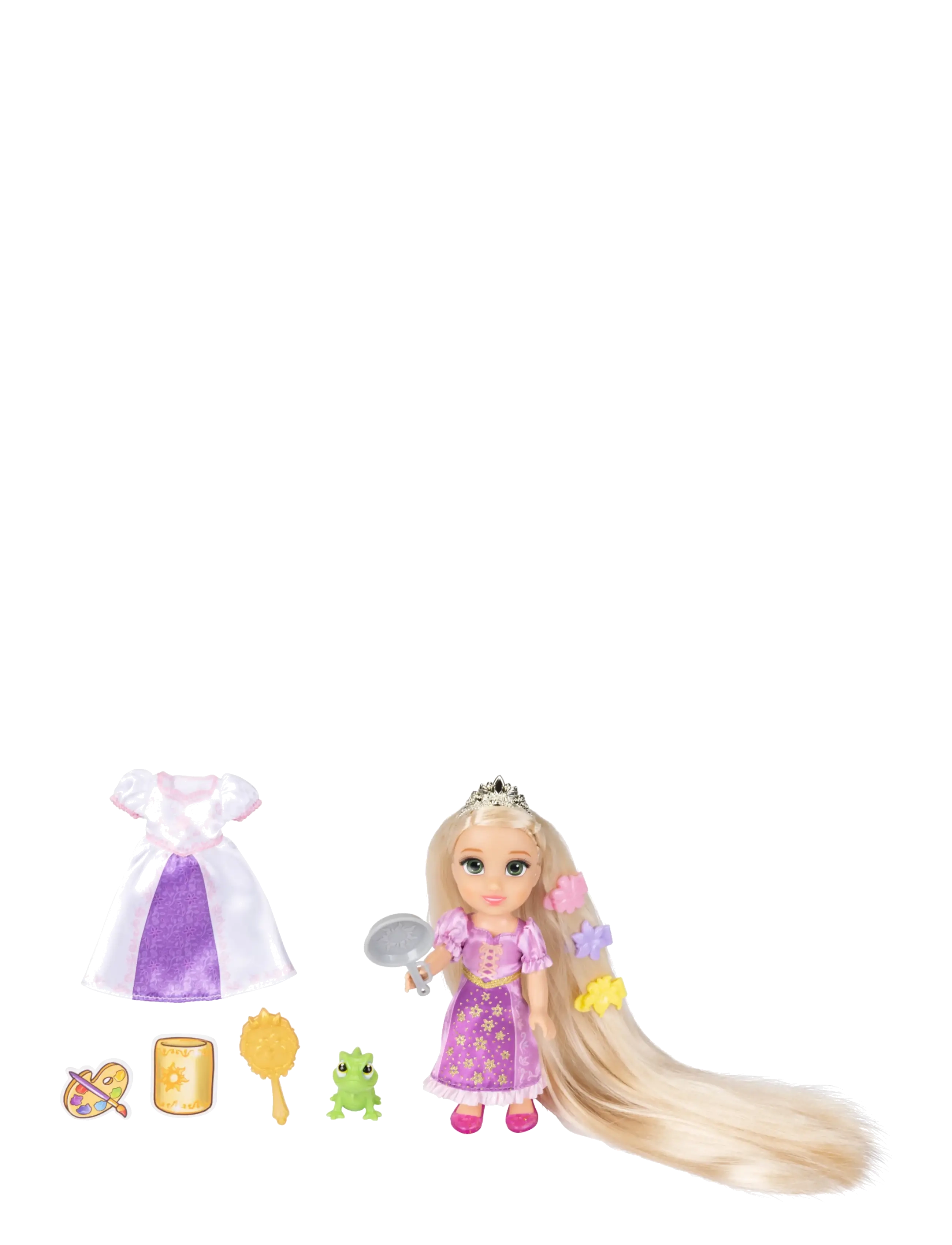 Princesses Disney Princess Longest Hair Rapunzel Doll, Børn, Dolls, Multi/mønstret, Str: 15 CM