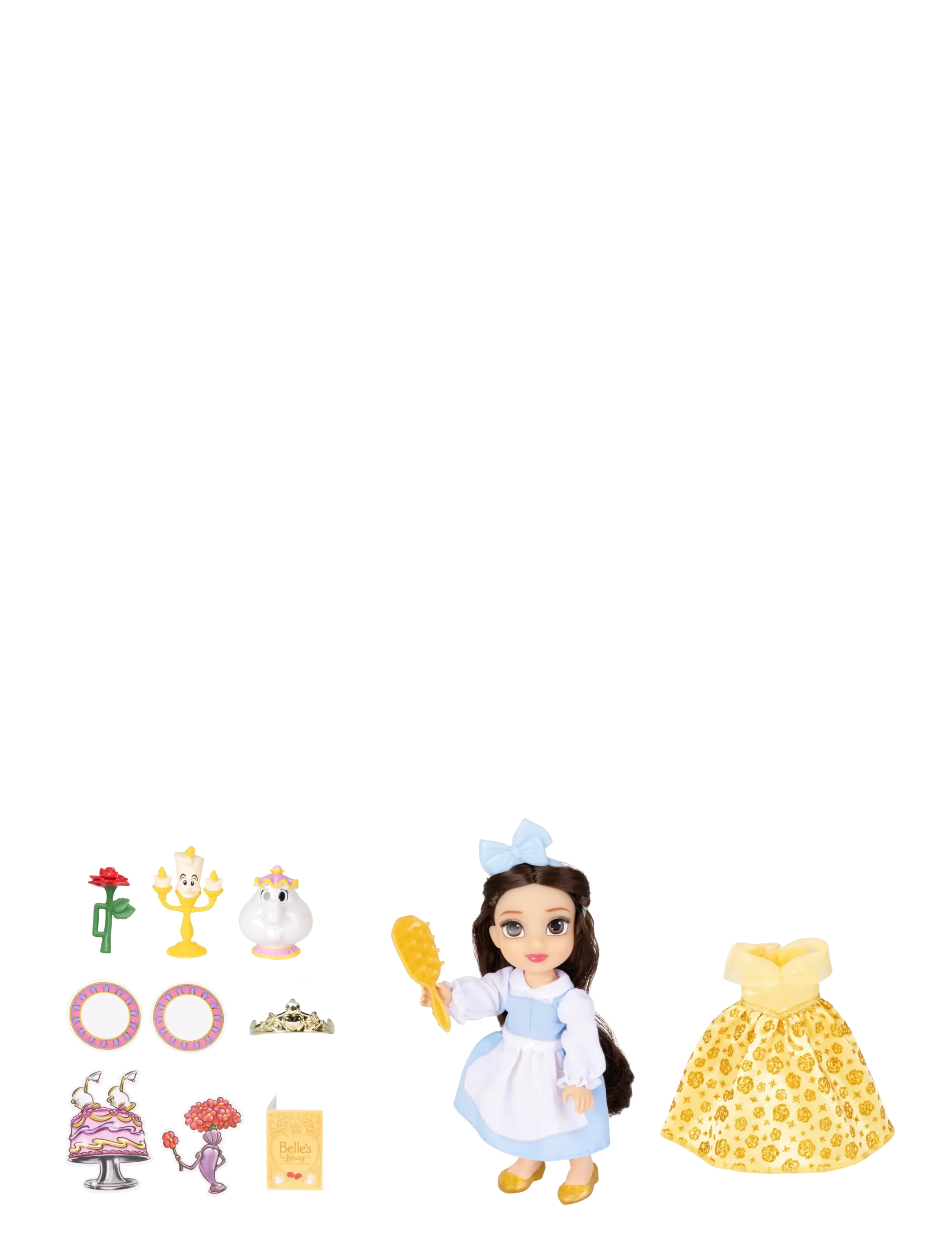 Princesses Disney Princess Be Our Guest Belle Doll, 15 cm, Dolls & Accessories, Mehrfarbig/gemustert - Dolls, Kinder
