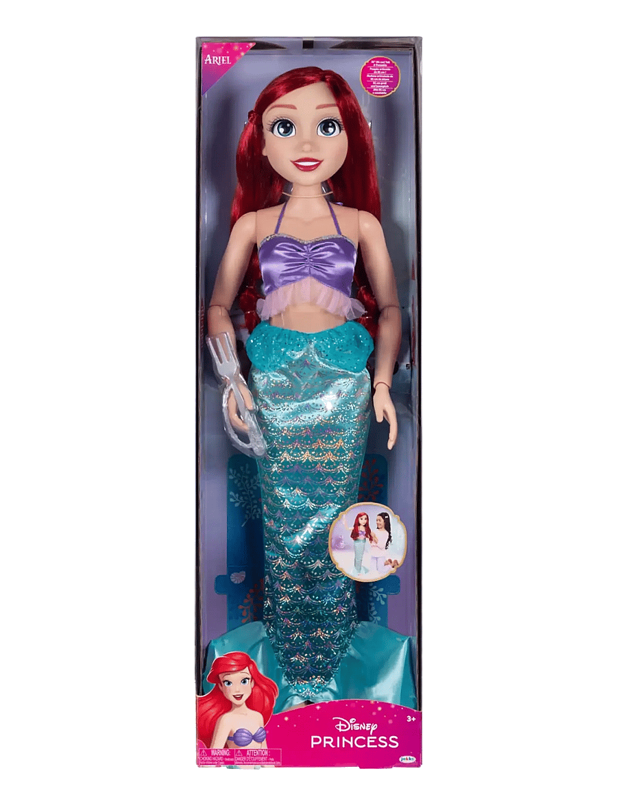 Prinzessinnen - Disney Princess Playdate Ariel Doll 80cm. - Brush Only - puppen - multicoloured - 0