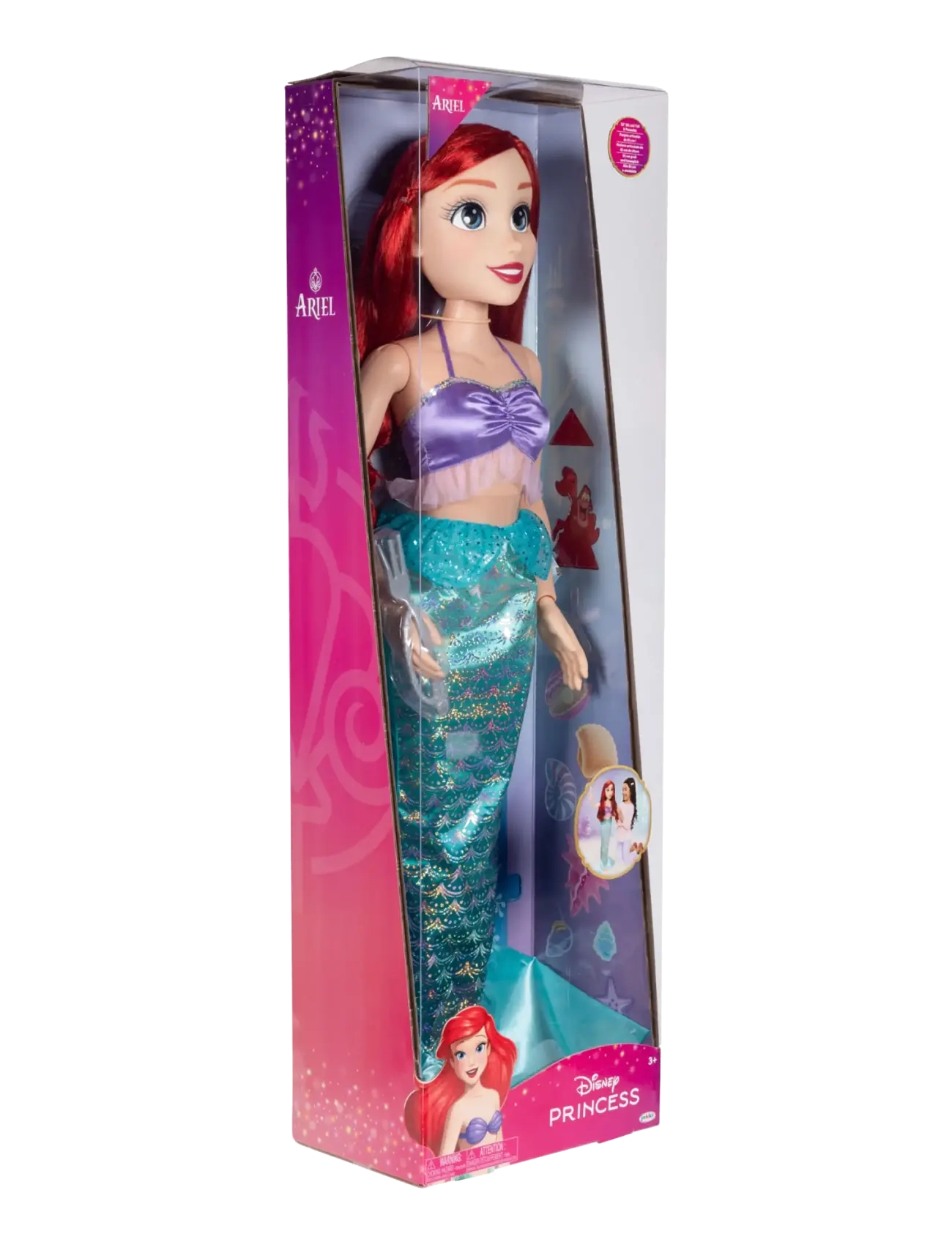 Prinzessinnen - Disney Princess Playdate Ariel Doll 80cm. - Brush Only - puppen - multicoloured - 1