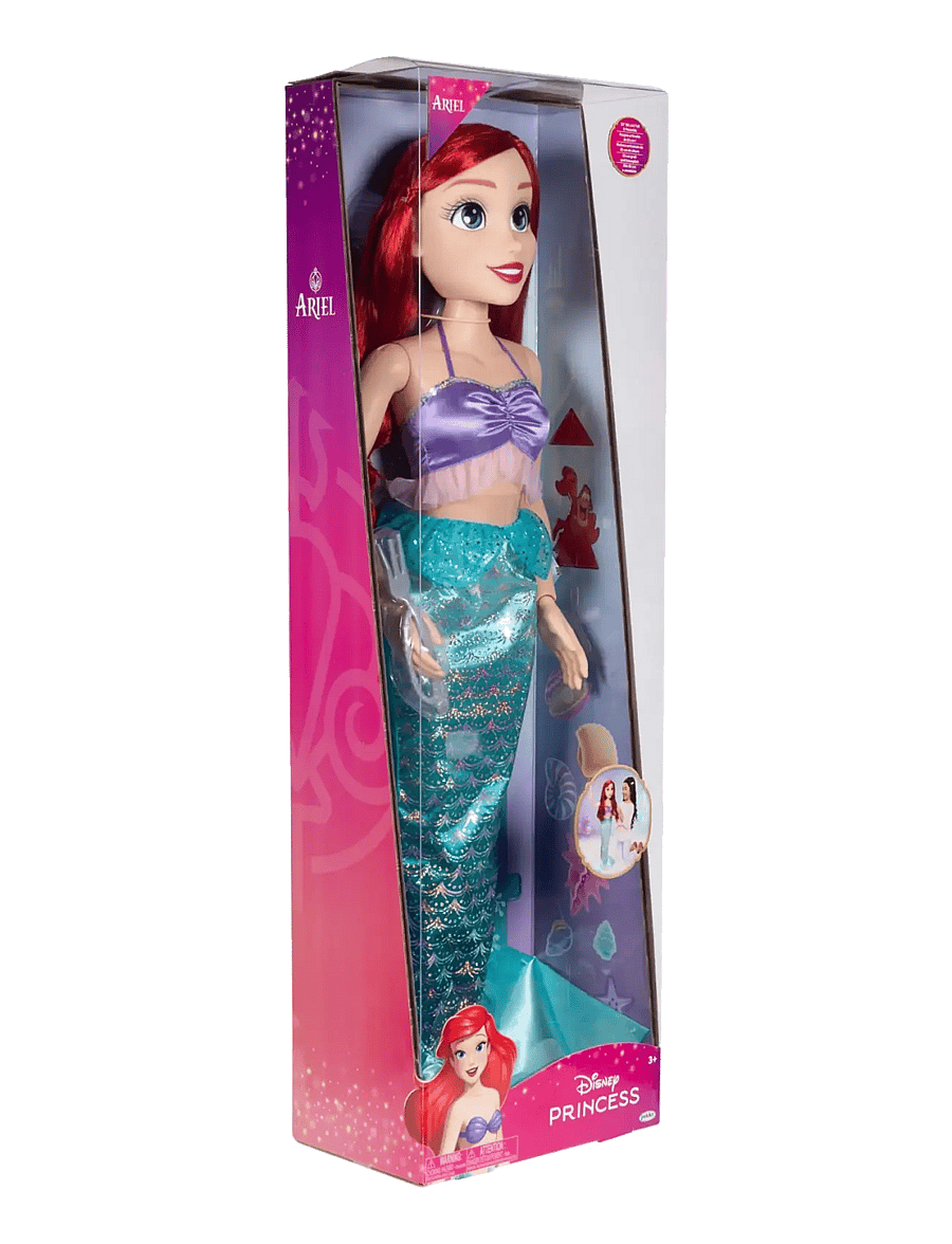 Prinzessinnen - Disney Princess Playdate Ariel Doll 80cm. - Brush Only - puppen - multicoloured - 1