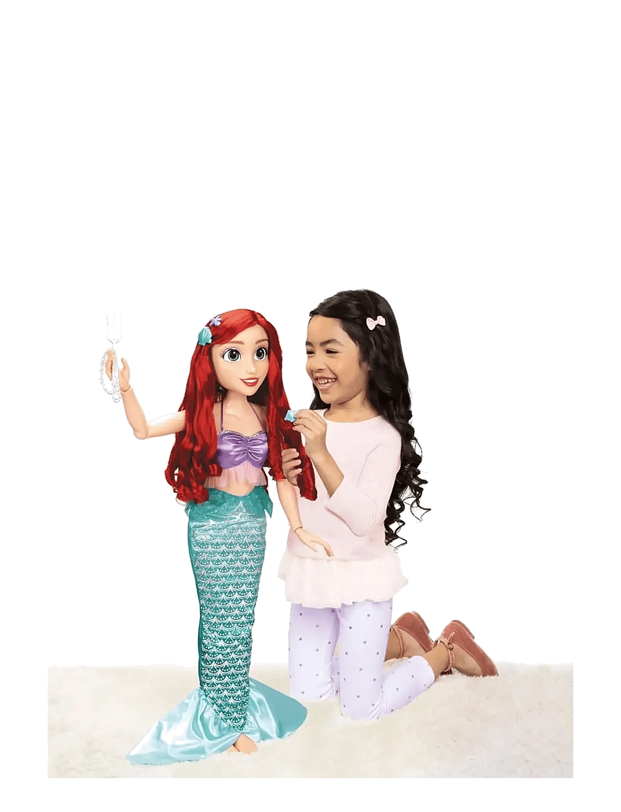 Prinzessinnen - Disney Princess Playdate Ariel Doll 80cm. - Brush Only - puppen - multicoloured - 2