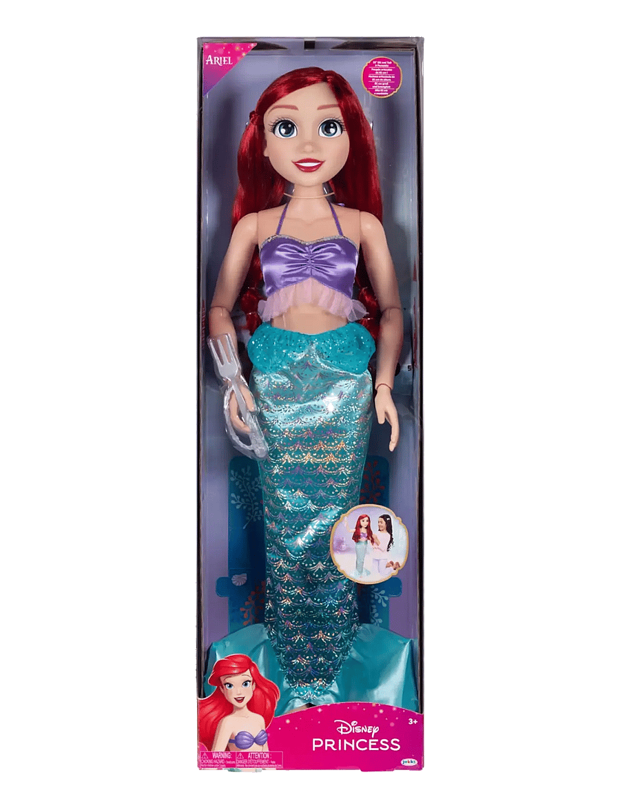 Prinzessinnen - Disney Princess Playdate Ariel Doll 80cm. - Brush Only - puppen - multicoloured - 4